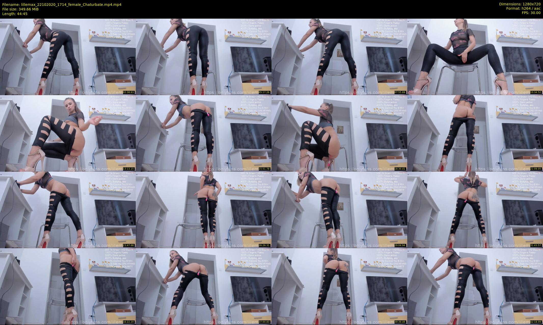 lillemax — 45 minute Chaturbate female cam show recording, 720p, Oct 22, 2020