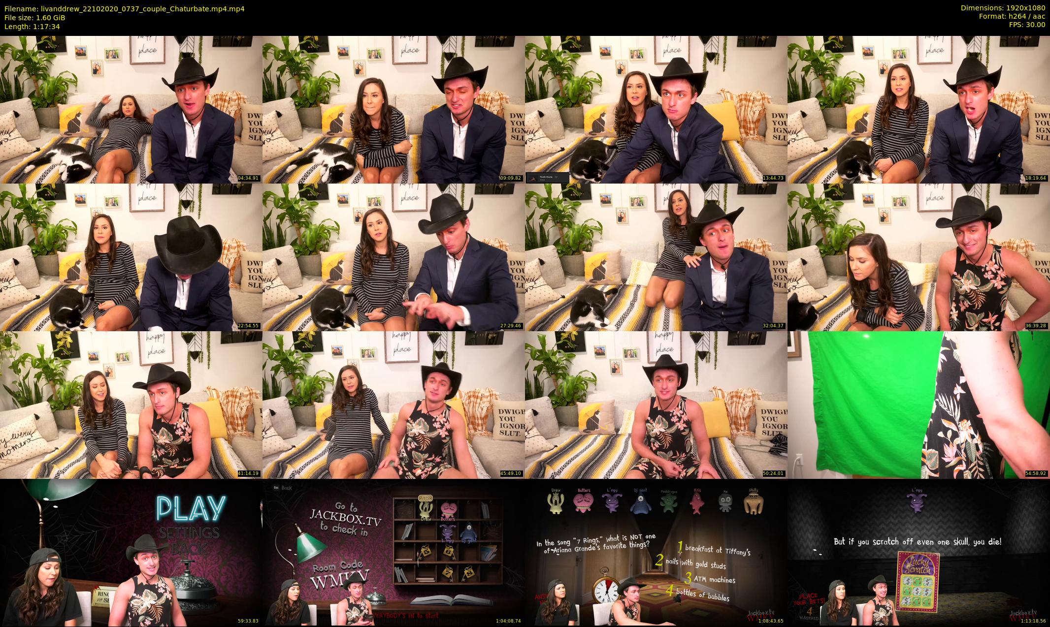 livanddrew — 78 minute Chaturbate couple cam show recording, 1080p, Oct 22, 2020