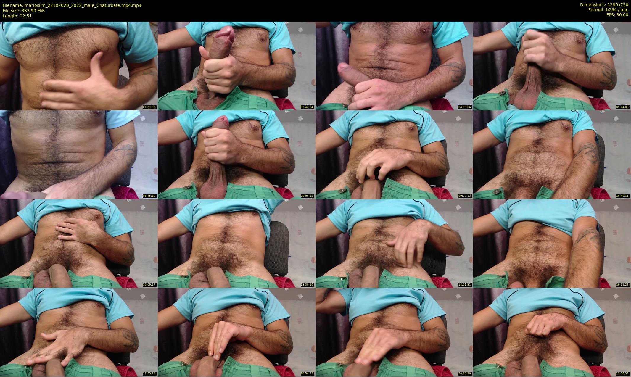 marioslim — 23 minute Chaturbate male cam show recording, 720p, Oct 22, 2020
