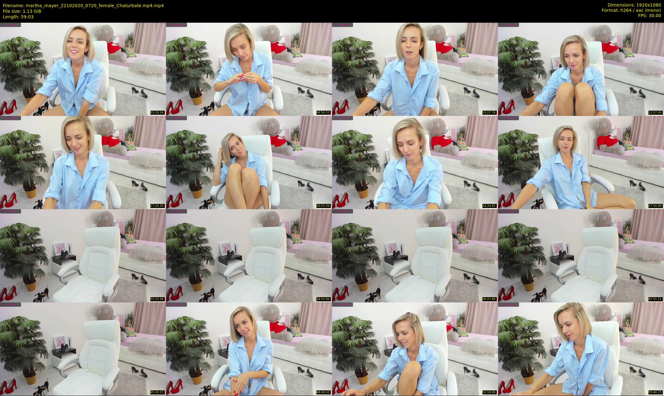martha_mayer — 60 minute Chaturbate female cam show recording, 1080p, Oct 22, 2020