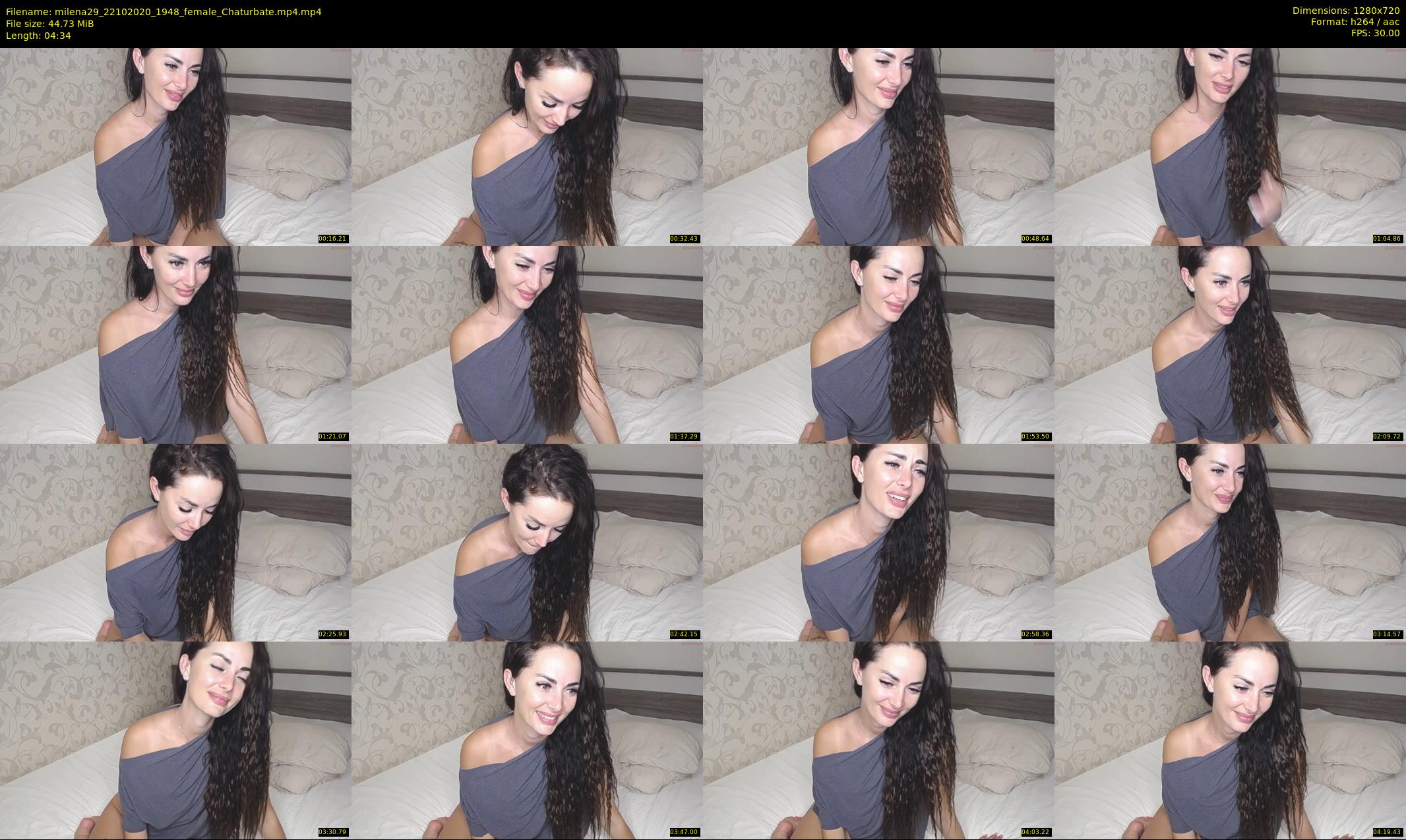 milena29 — 5 minute Chaturbate female cam show recording, 720p, Oct 22, 2020