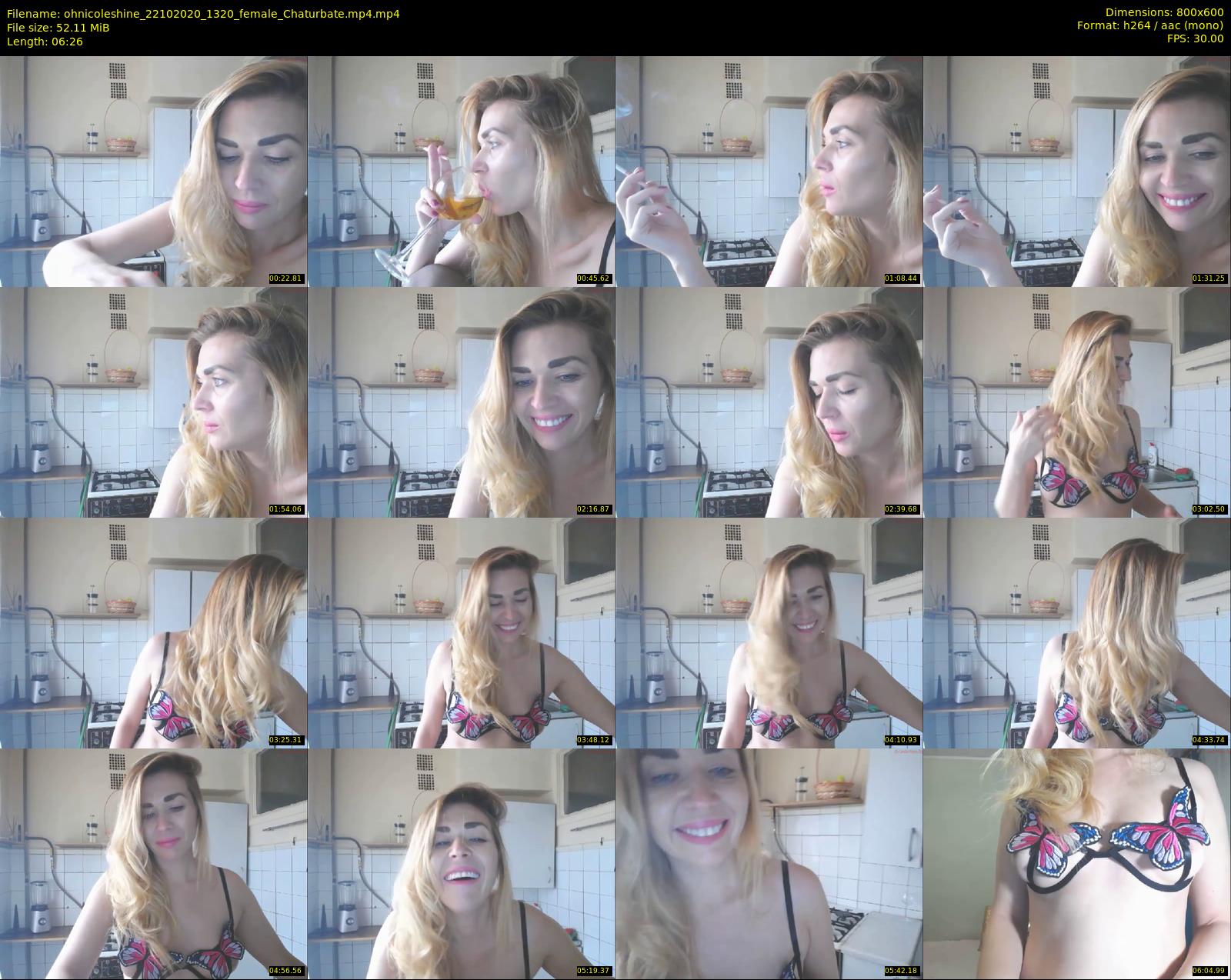 ohnicoleshine — 7 minute Chaturbate female cam show recording, 480p, Oct 22, 2020
