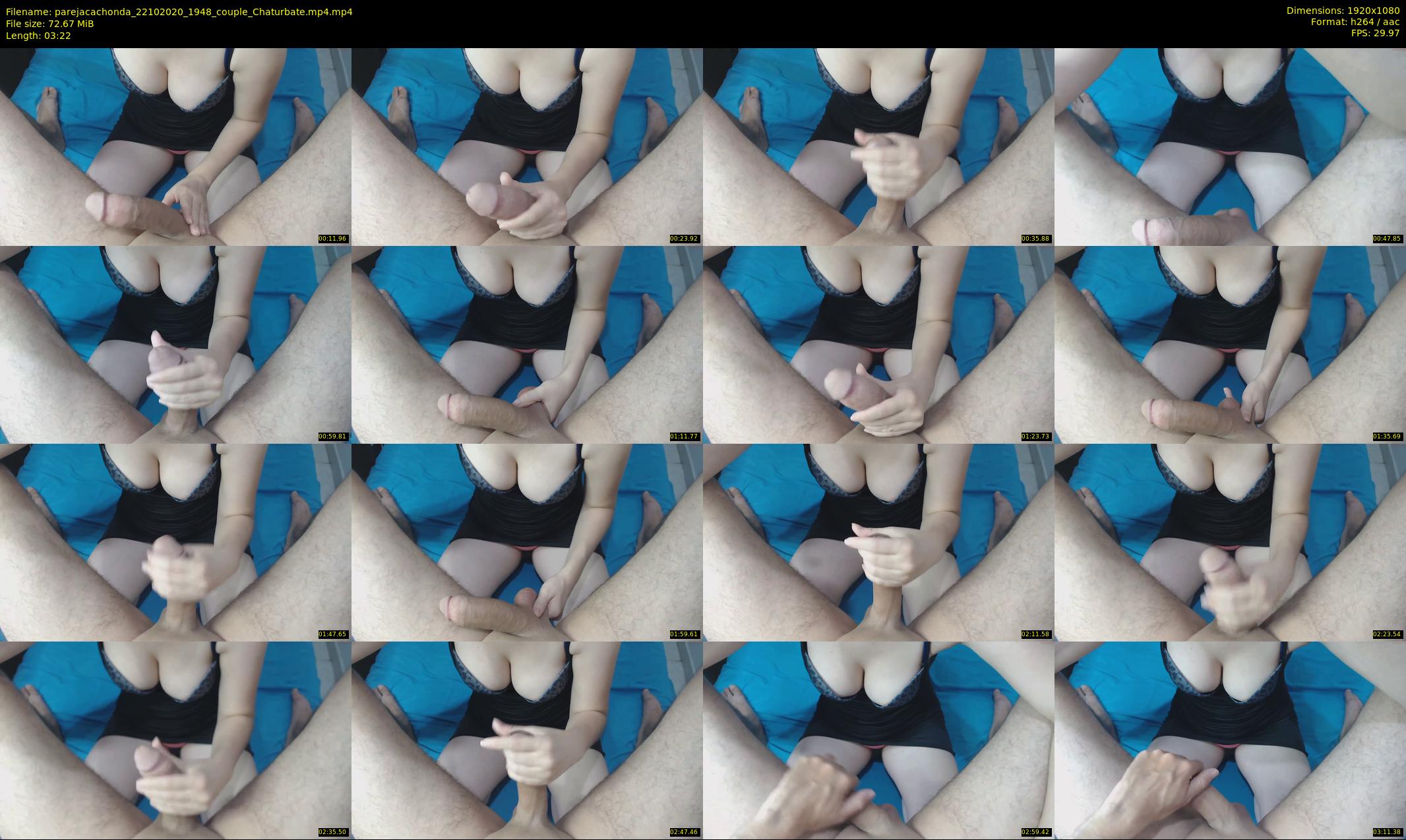 parejacachonda — 4 minute Chaturbate couple cam show recording, 1080p, Oct 22, 2020