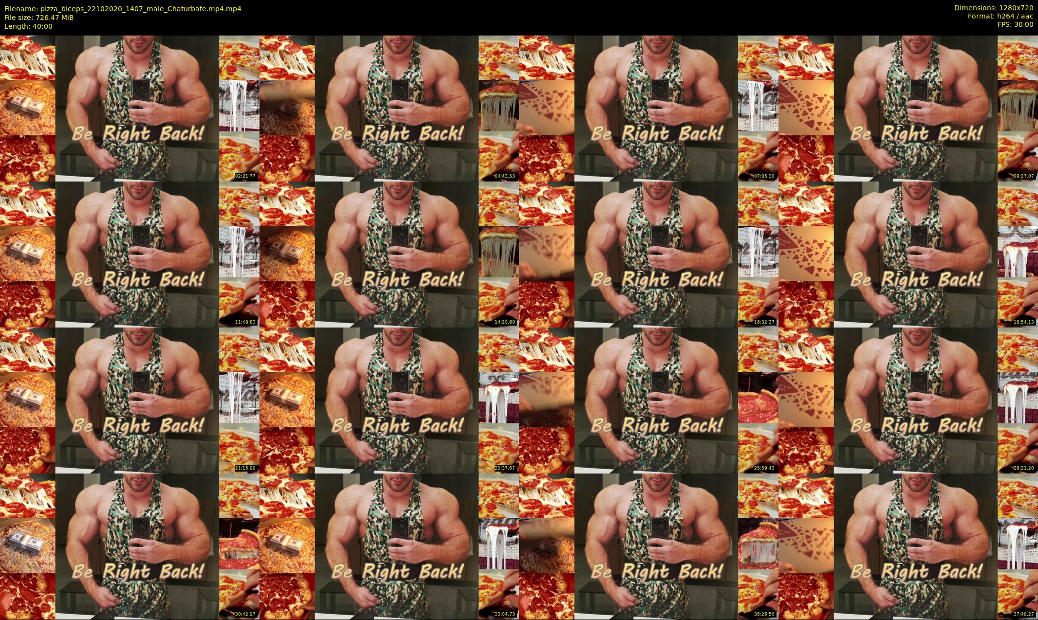 pizza_biceps — 40 minute Chaturbate male cam show recording, 720p, Oct 22, 2020