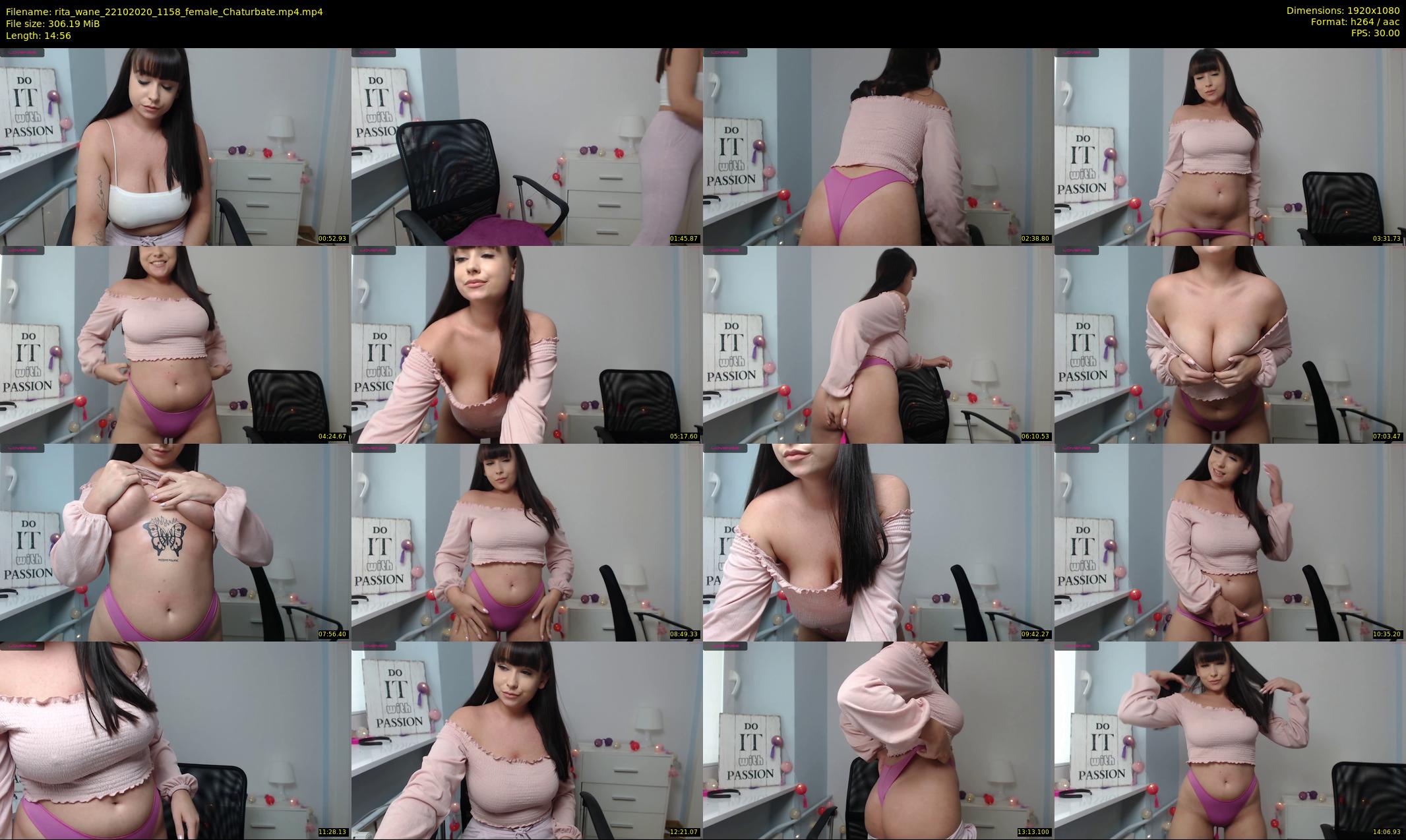 rita_wane — 15 minute Chaturbate female cam show recording, 1080p, Oct 22, 2020
