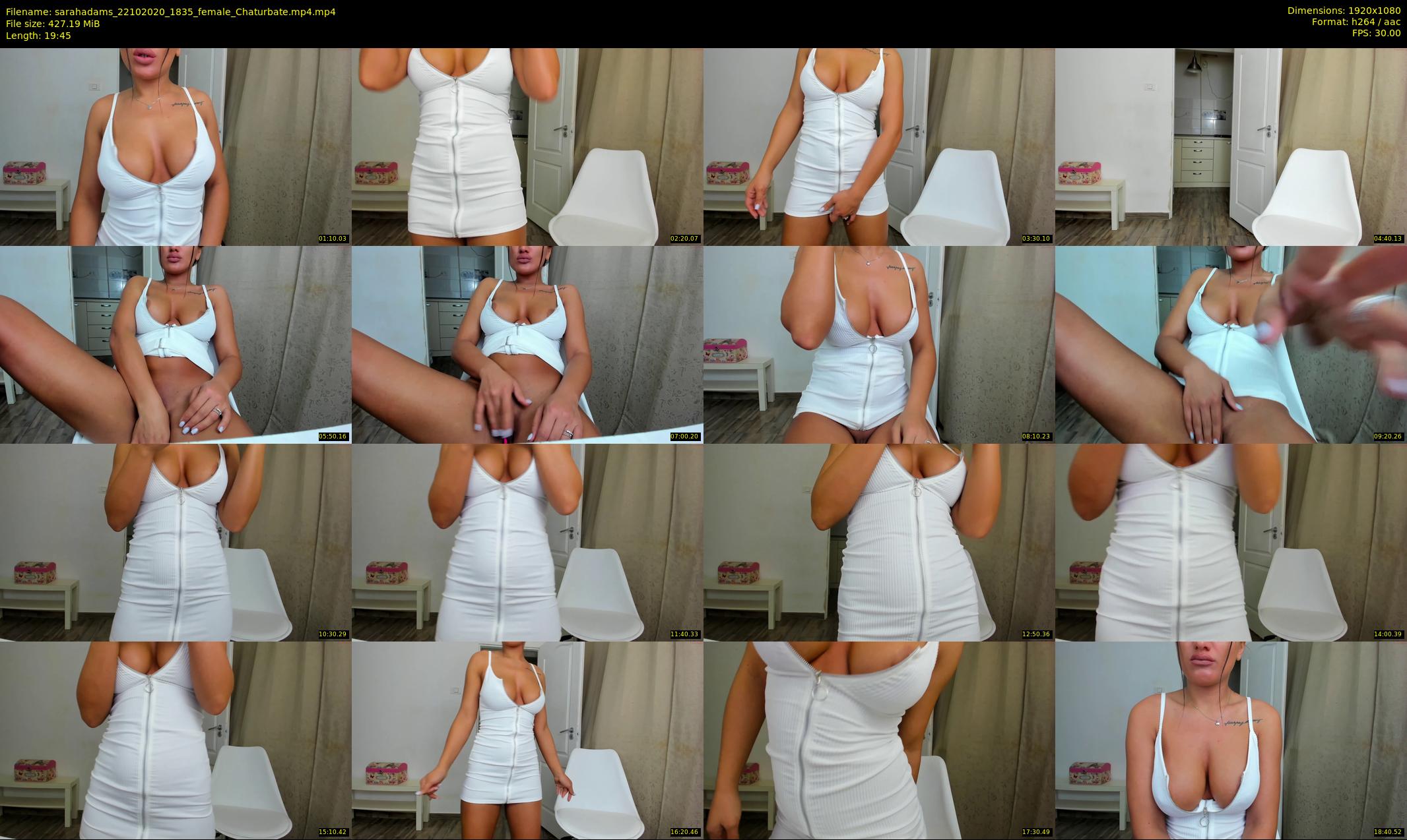 sarahadams — 20 minute Chaturbate female cam show recording, 1080p, Oct 22, 2020