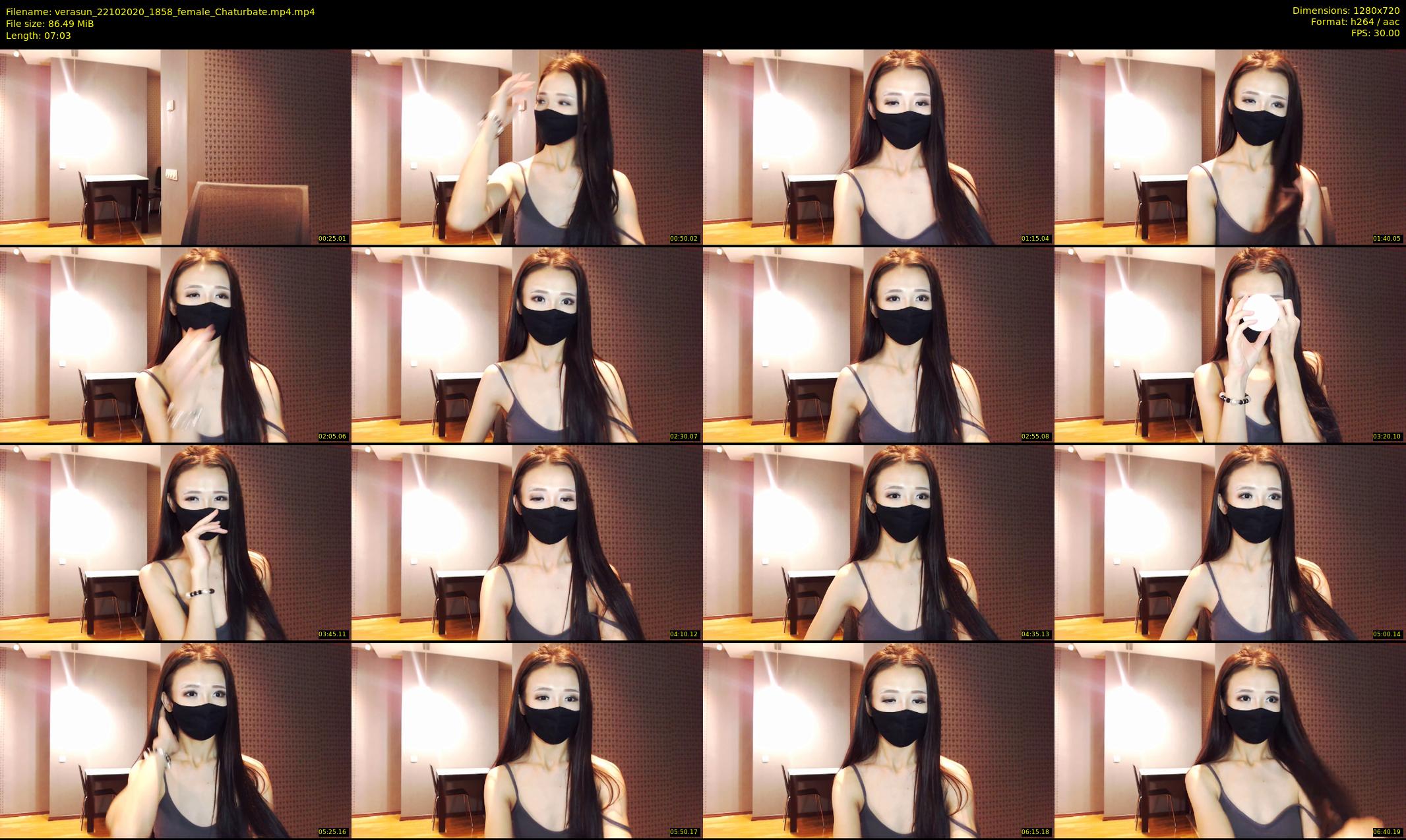 verasun — 8 minute Chaturbate female cam show recording, 720p, Oct 22, 2020