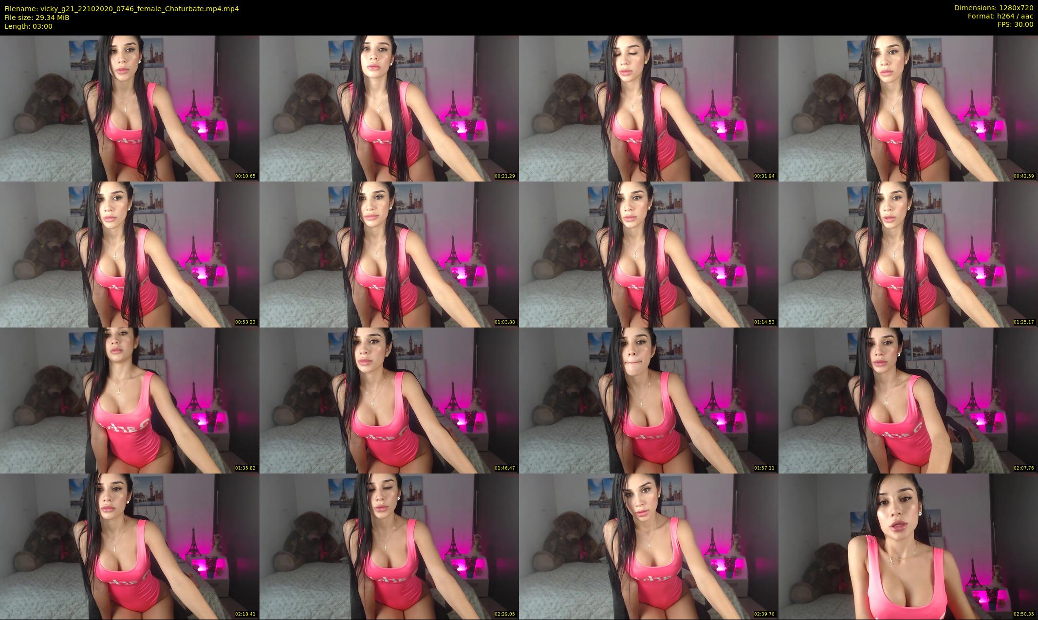vicky_g21 — 3 minute Chaturbate female cam show recording, 720p, Oct 22, 2020