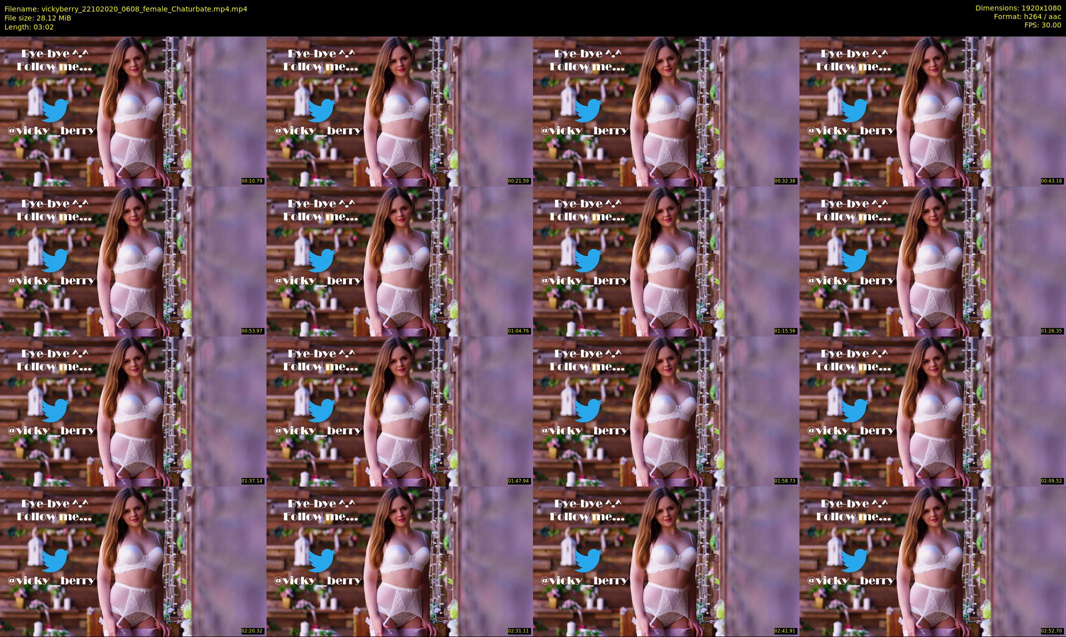 vickyberry — 4 minute Chaturbate female cam show recording, 1080p, Oct 22, 2020