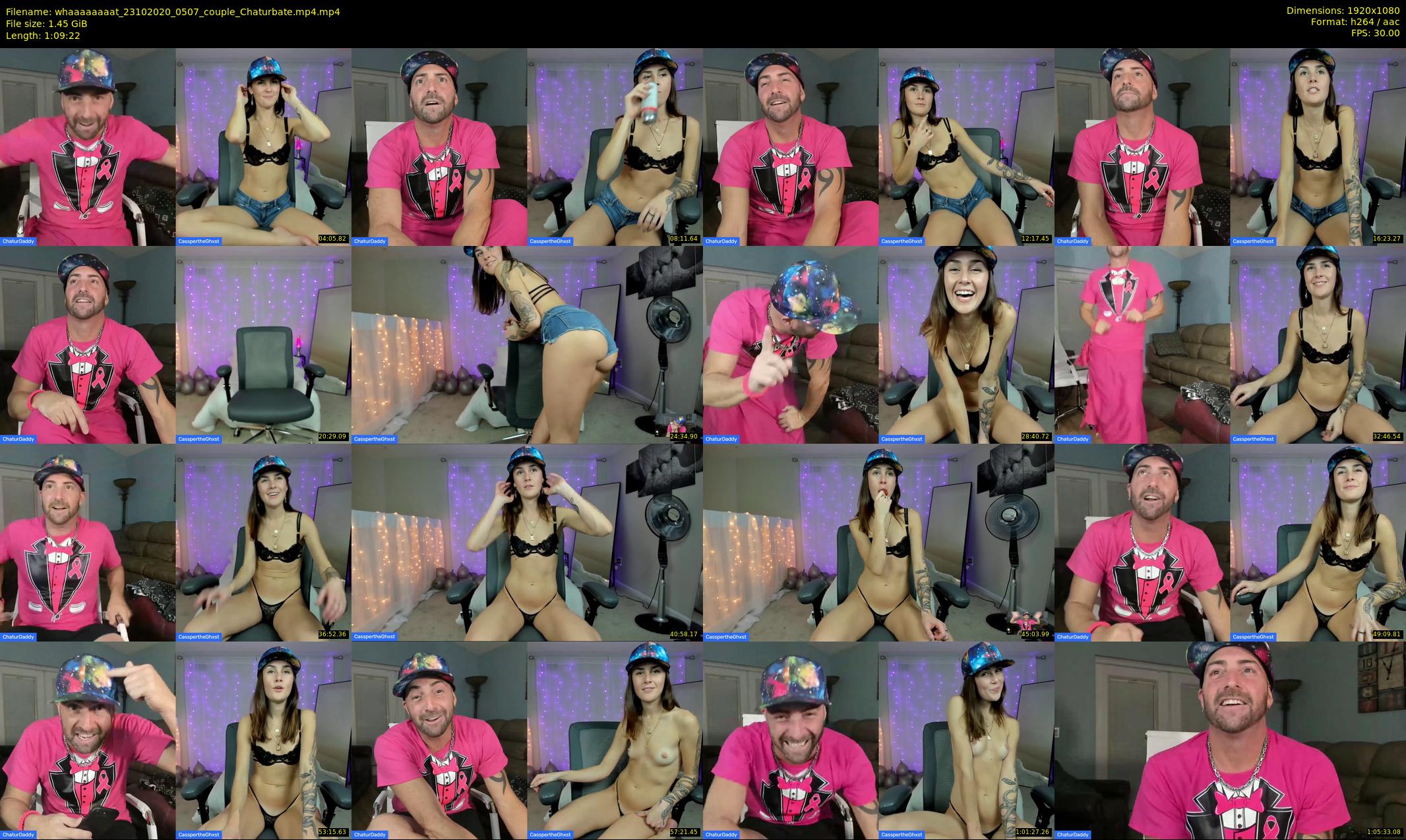 whaaaaaaaat — 70 minute Chaturbate couple cam show recording, 1080p, Oct 23, 2020