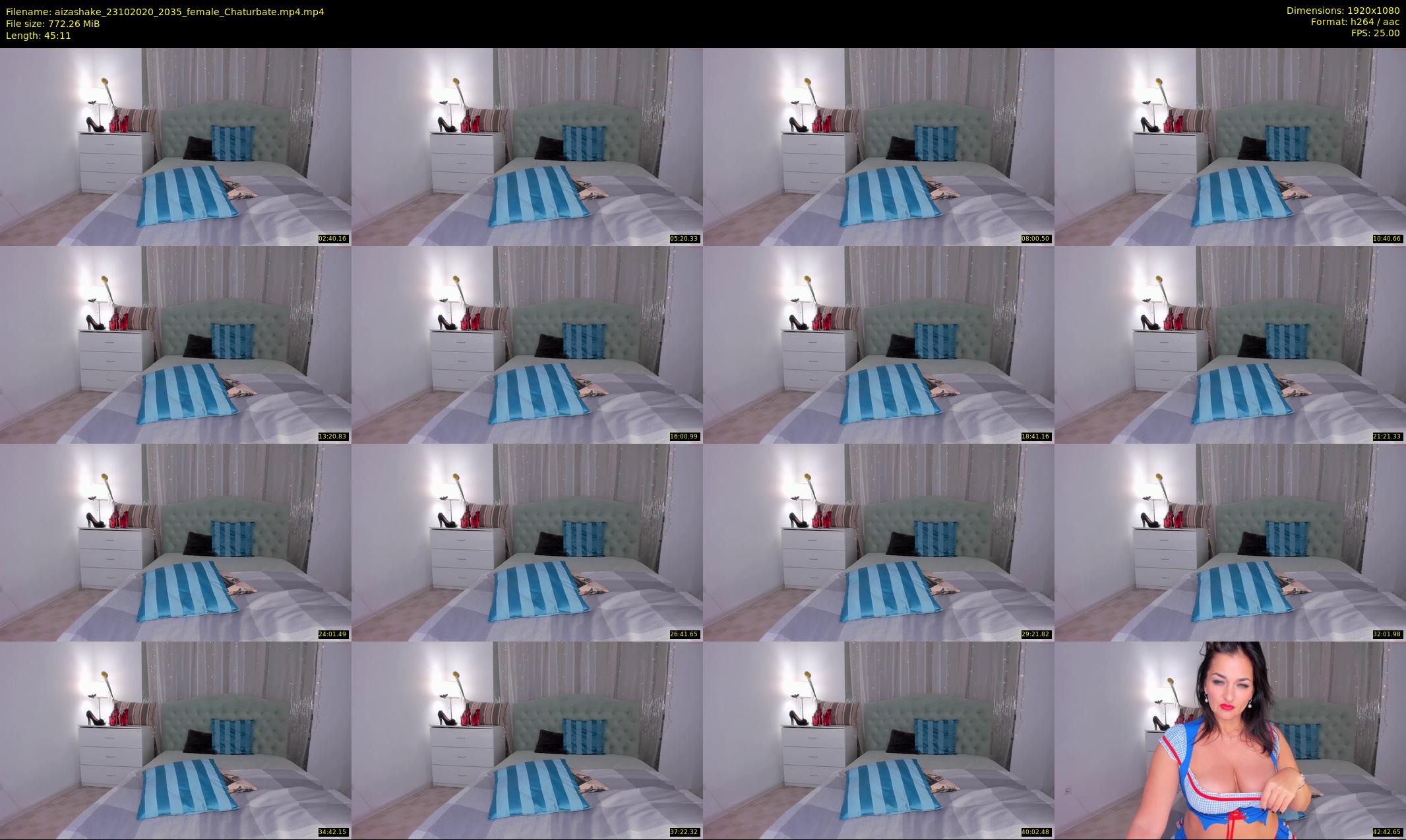 aizashake — 46 minute Chaturbate female cam show recording, 1080p, Oct 23, 2020