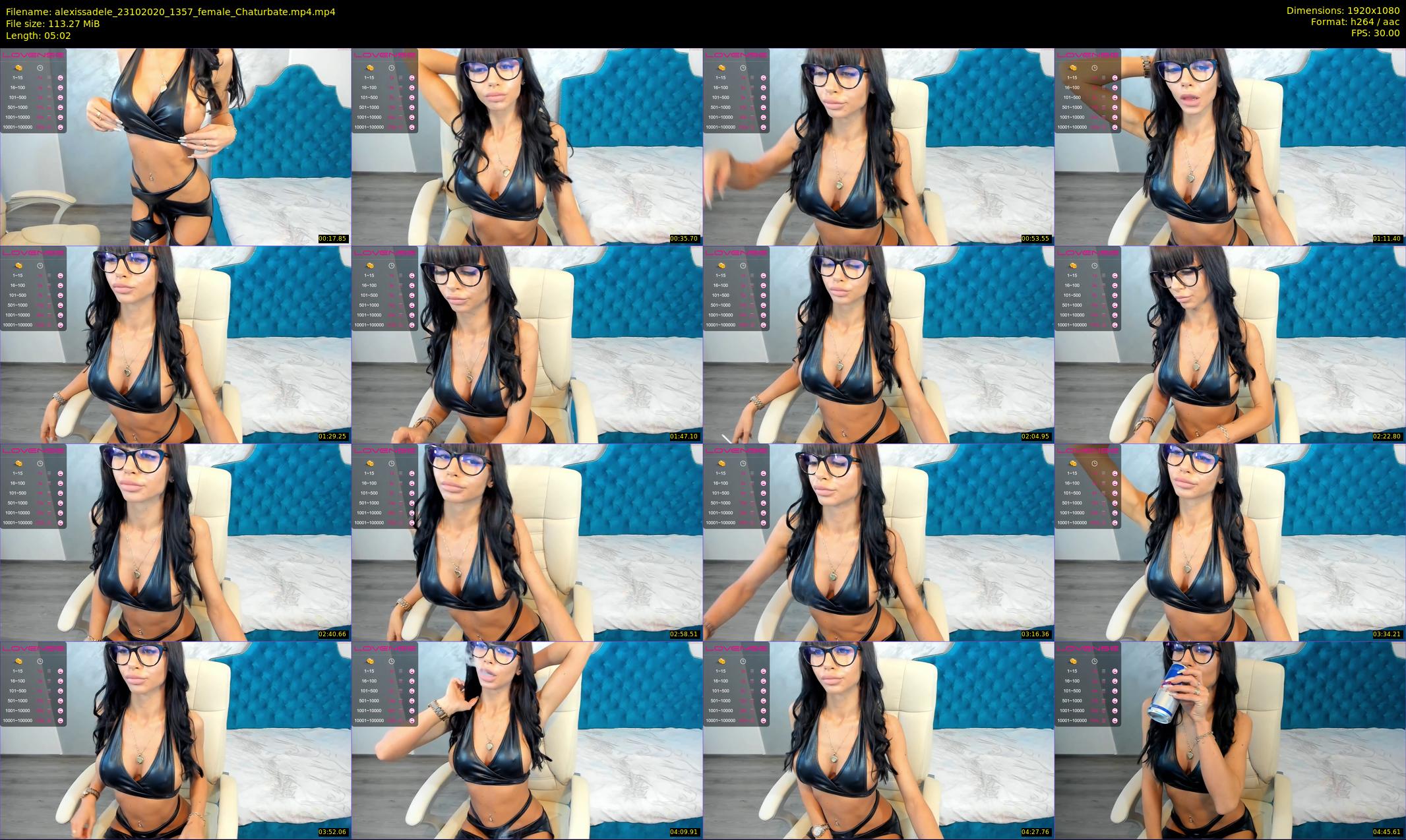 alexissadele — 6 minute Chaturbate female cam show recording, 1080p, Oct 23, 2020