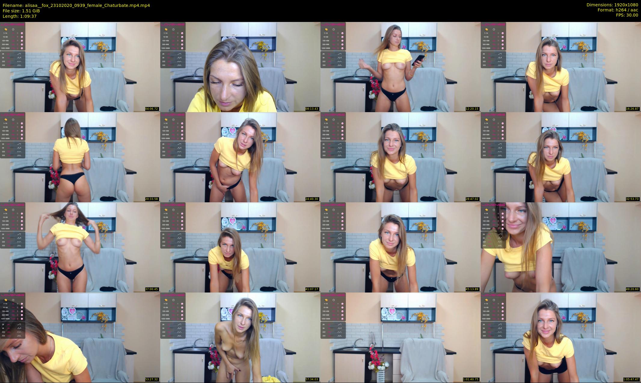 alisaa__fox — 70 minute Chaturbate female cam show recording, 1080p, Oct 23, 2020