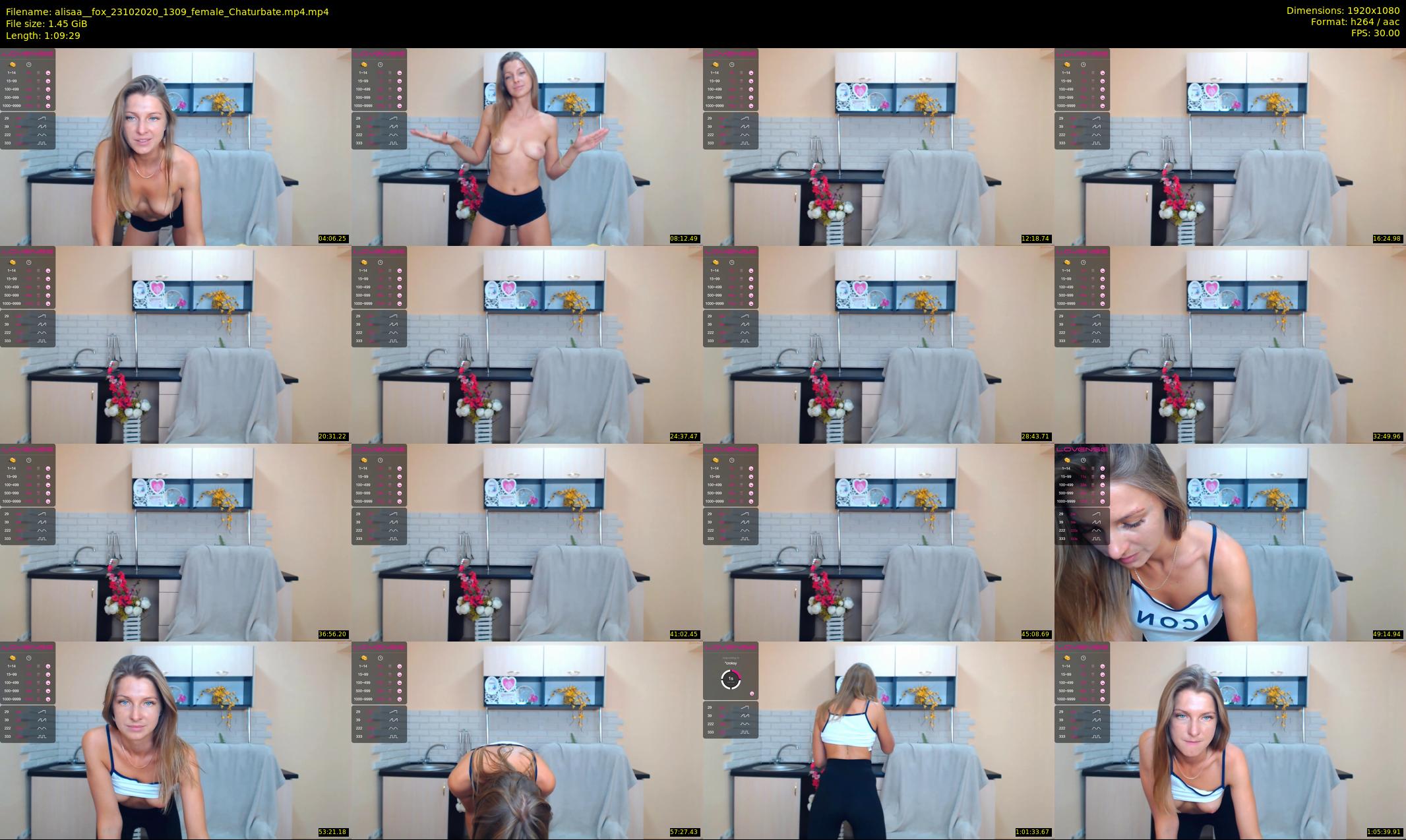 alisaa__fox — 70 minute Chaturbate female cam show recording, 1080p, Oct 23, 2020