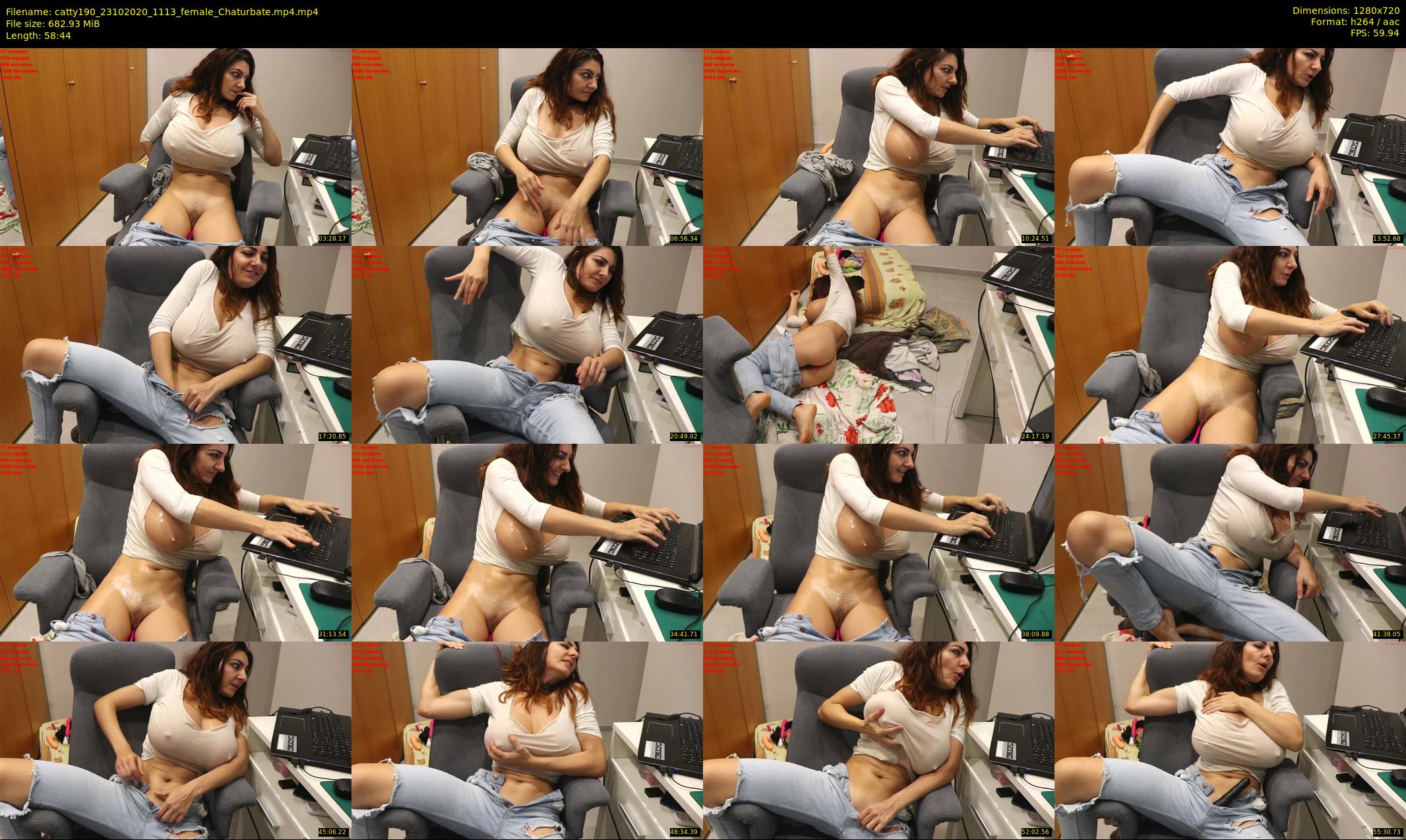 catty190 — 59 minute Chaturbate female cam show recording, 720p, Oct 23, 2020