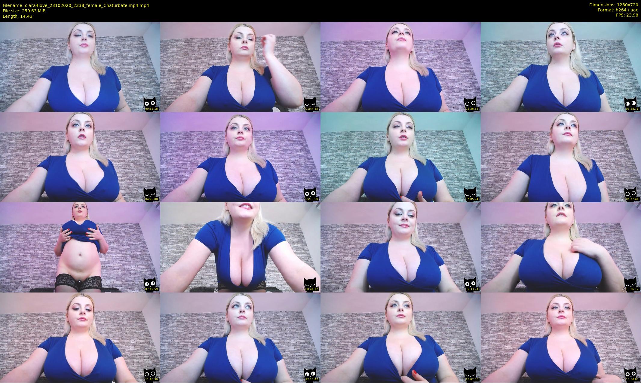 clara4love — 15 minute Chaturbate female cam show recording, 720p, Oct 23, 2020