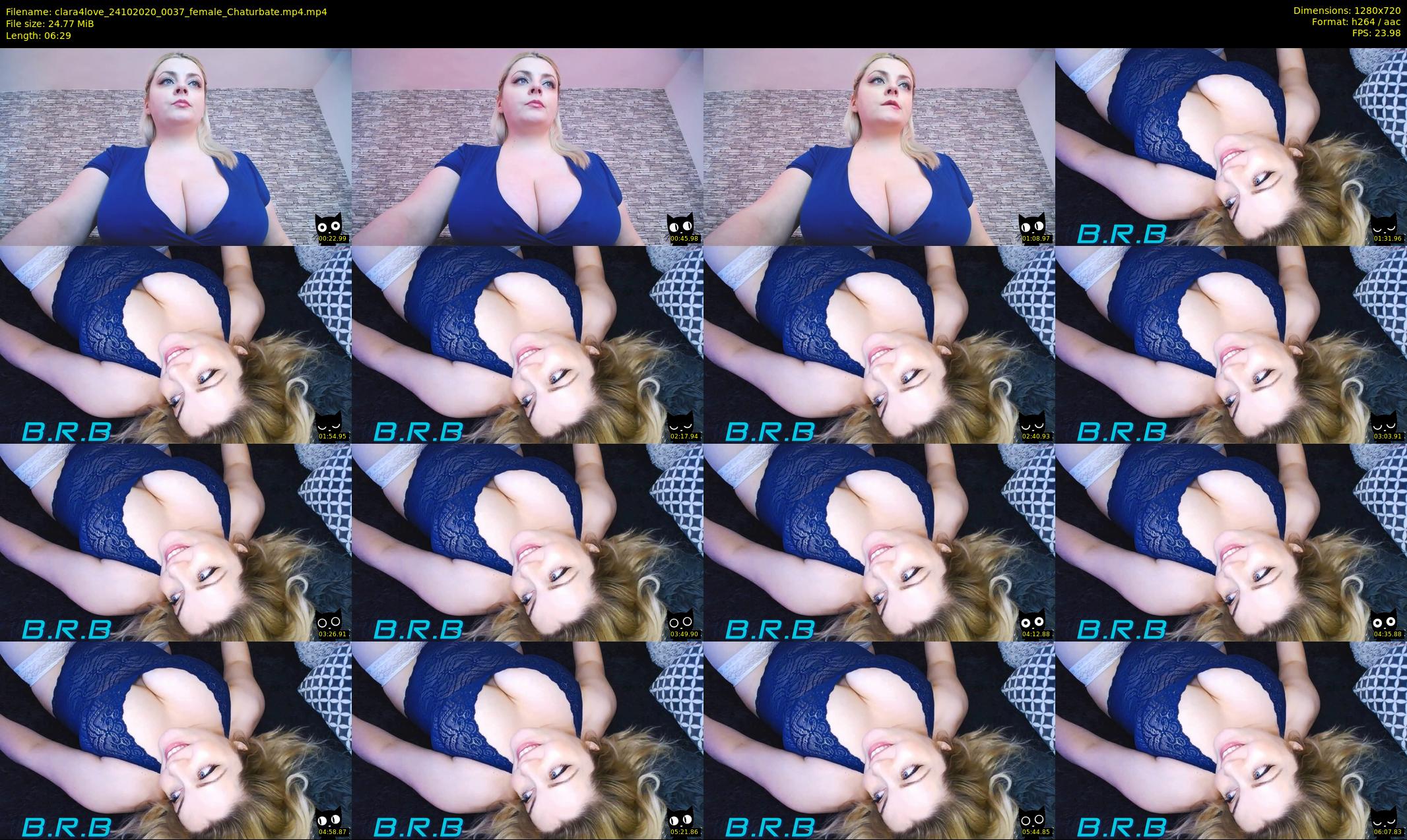 clara4love — 7 minute Chaturbate female cam show recording, 720p, Oct 24, 2020