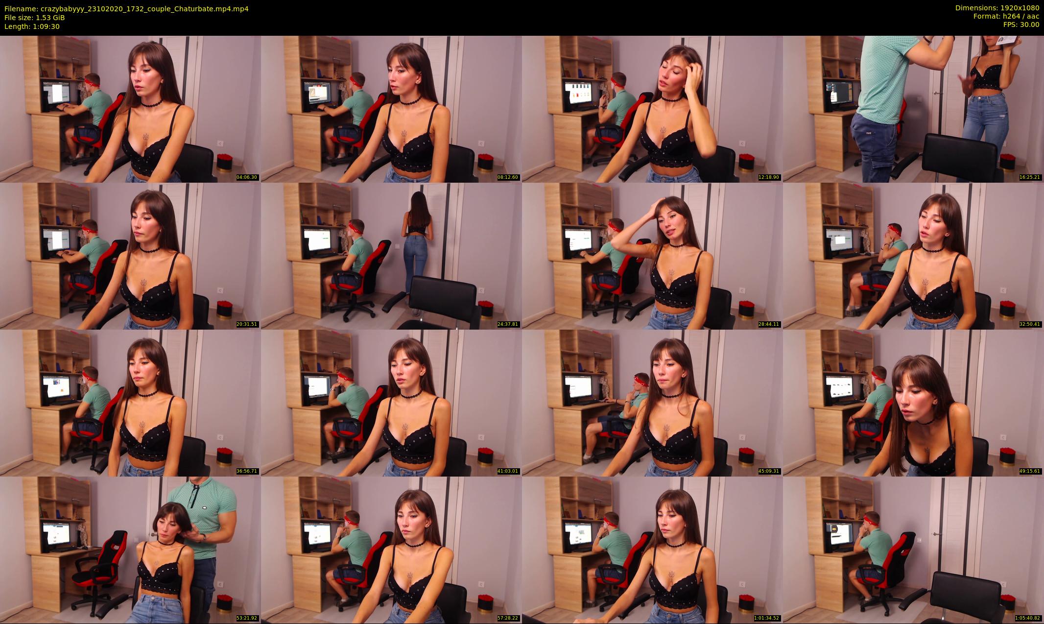 crazybabyyy — 70 minute Chaturbate couple cam show recording, 1080p, Oct 23, 2020