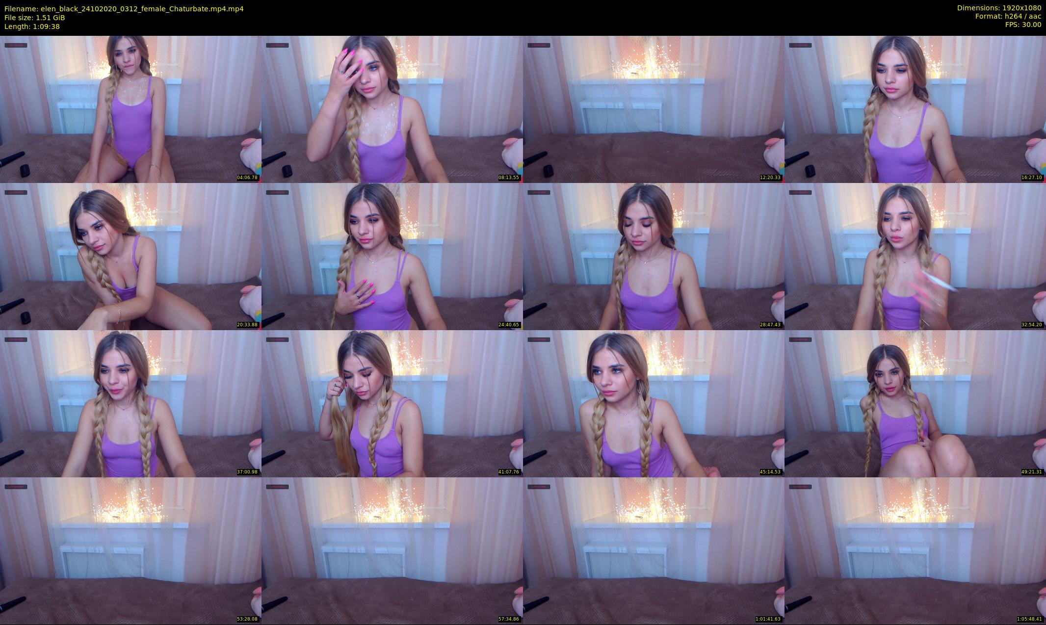 elen_black — 70 minute Chaturbate female cam show recording, 1080p, Oct 24, 2020