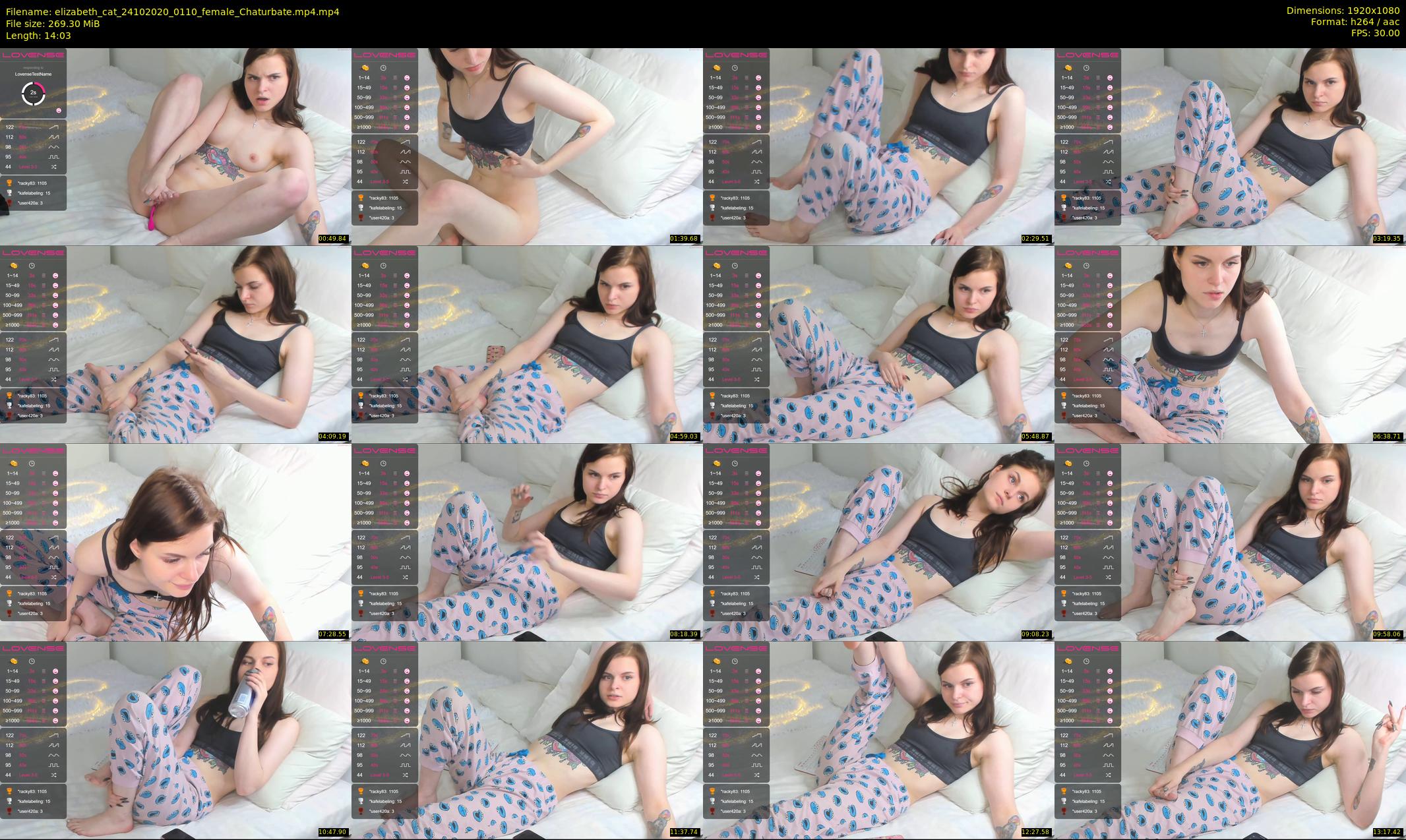 elizabeth_cat — 15 minute Chaturbate female cam show recording, 1080p, Oct 24, 2020