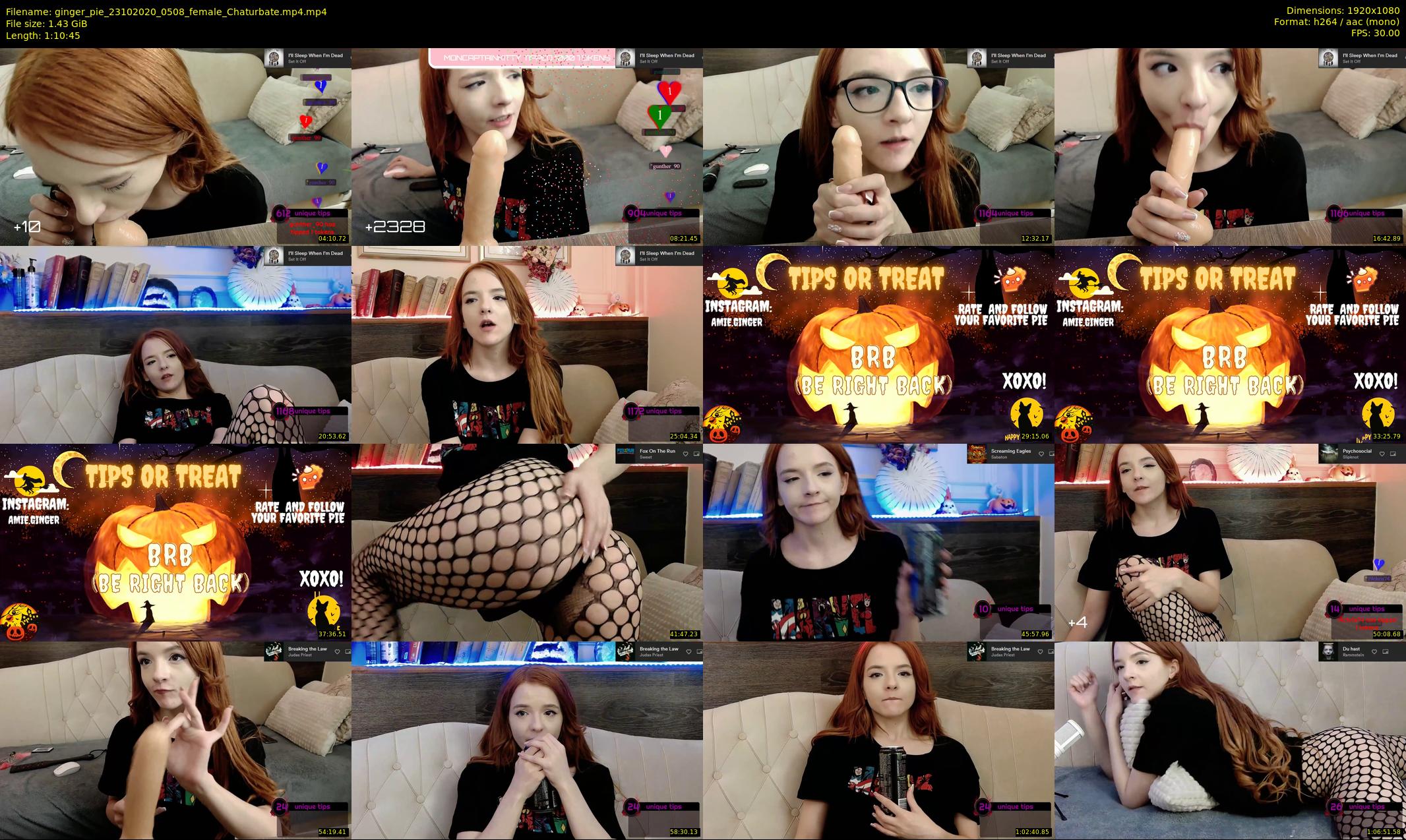 ginger_pie — 71 minute Chaturbate female cam show recording, 1080p, Oct 23, 2020