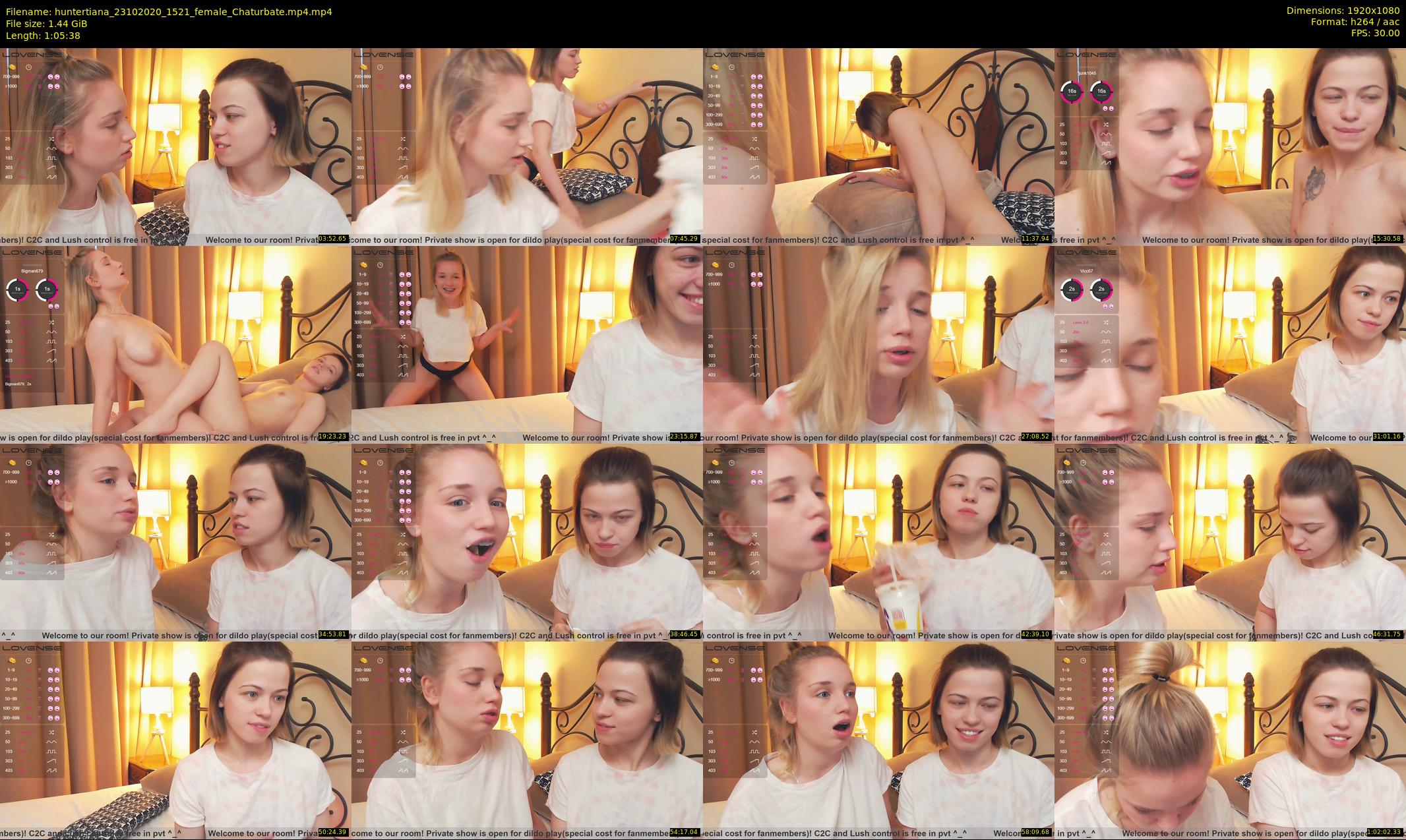 huntertiana — 66 minute Chaturbate female cam show recording, 1080p, Oct 23, 2020