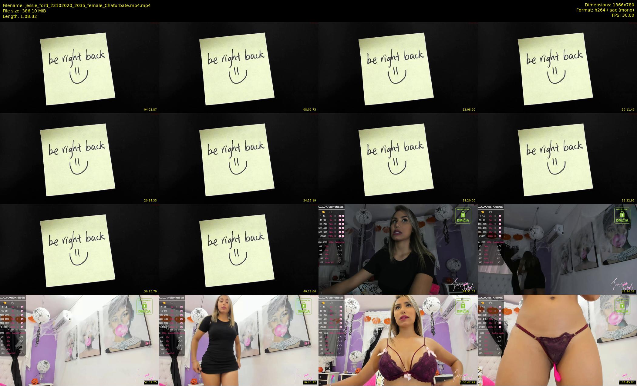 jessie_ford — 69 minute Chaturbate female cam show recording, 720p, Oct 23, 2020