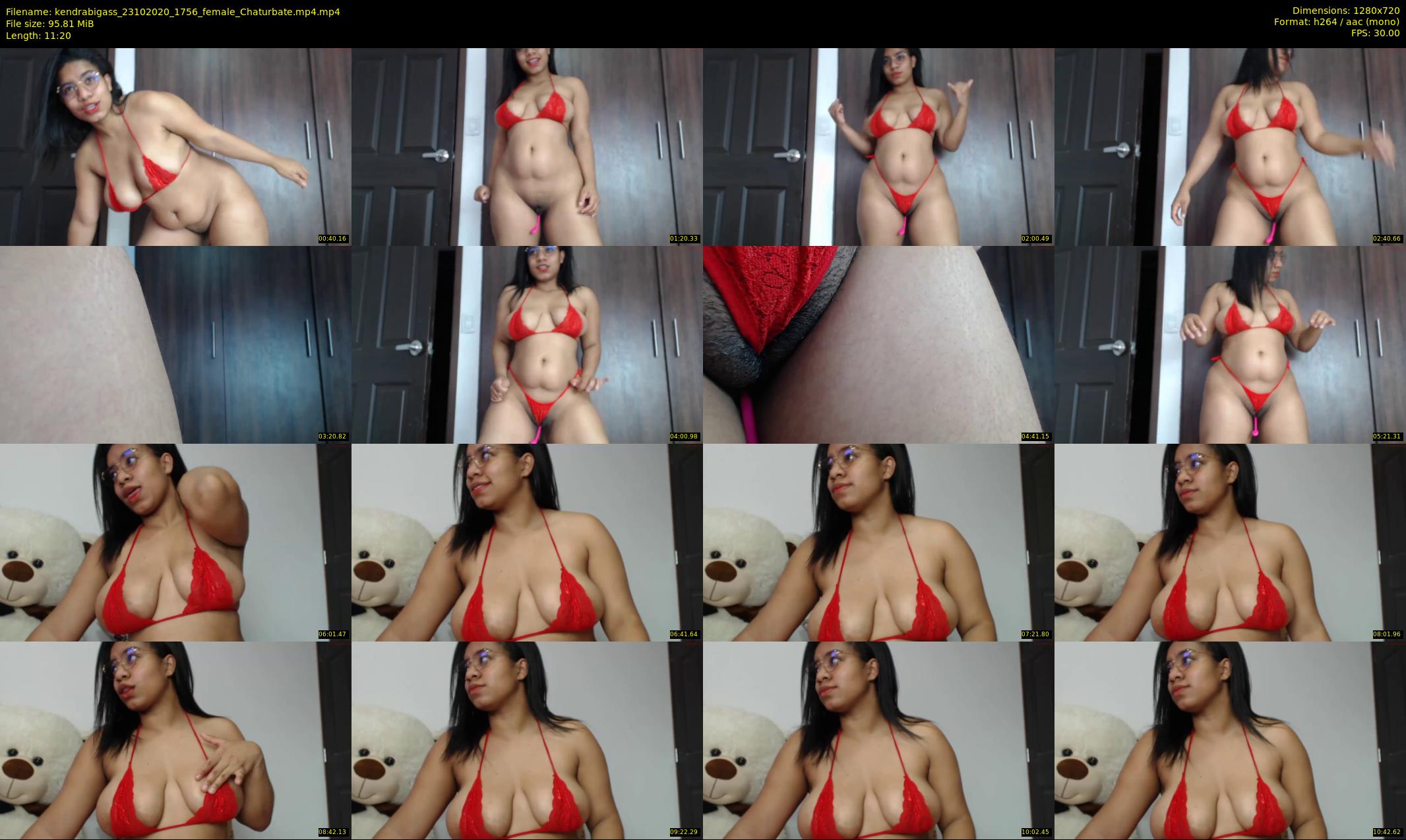 kendrabigass — 12 minute Chaturbate female cam show recording, 720p, Oct 23, 2020
