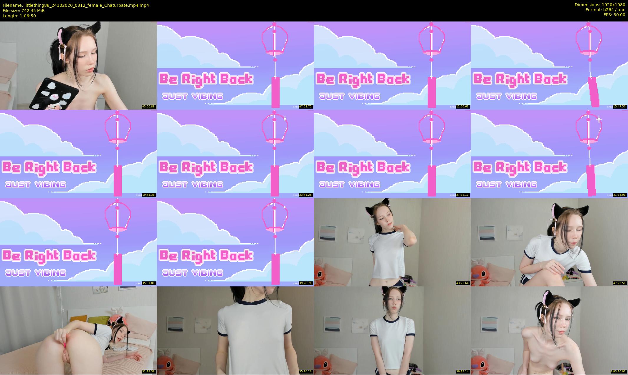 littlething88 — 67 minute Chaturbate female cam show recording, 1080p, Oct 24, 2020