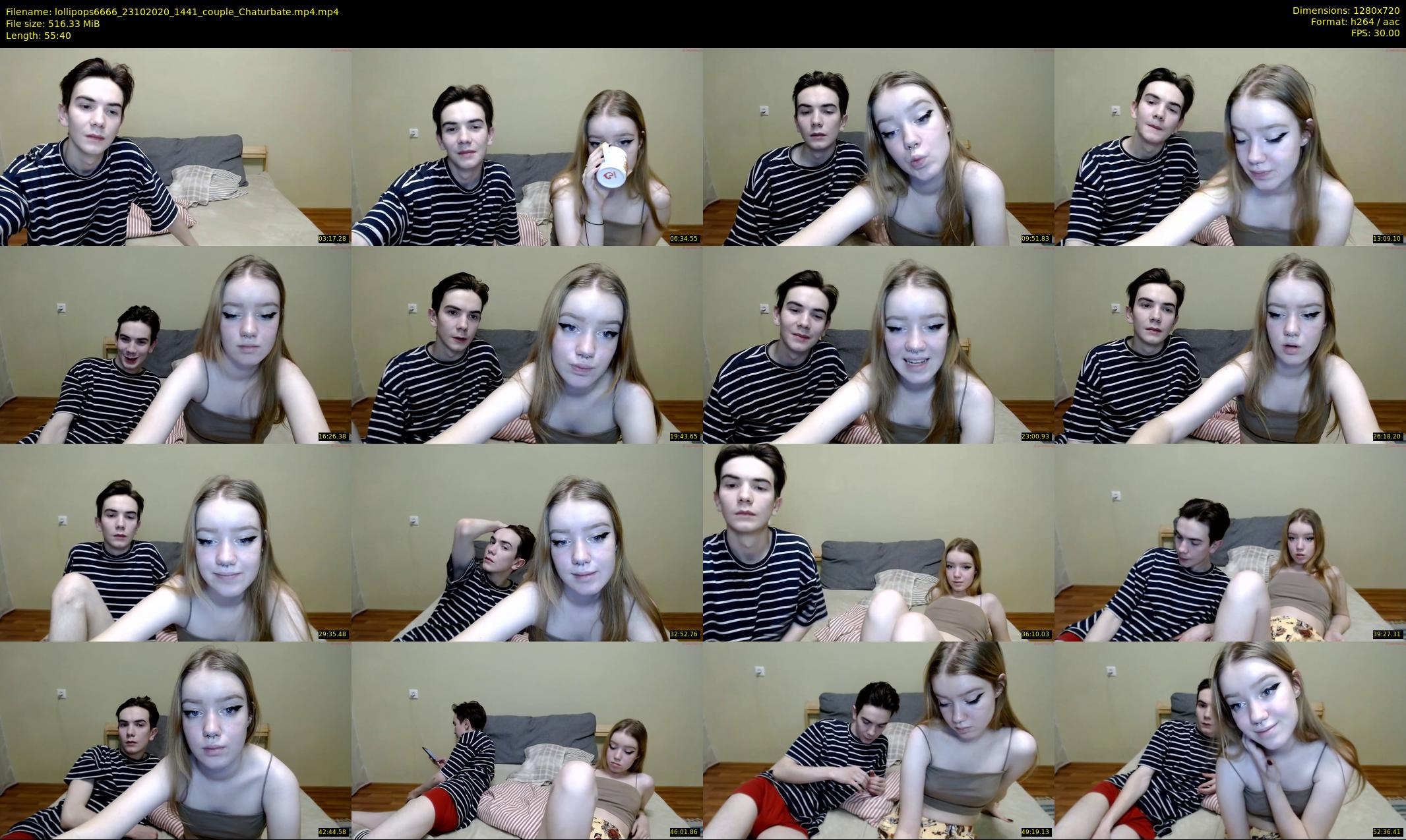 lollipops6666 — 56 minute Chaturbate couple cam show recording, 720p, Oct 23, 2020