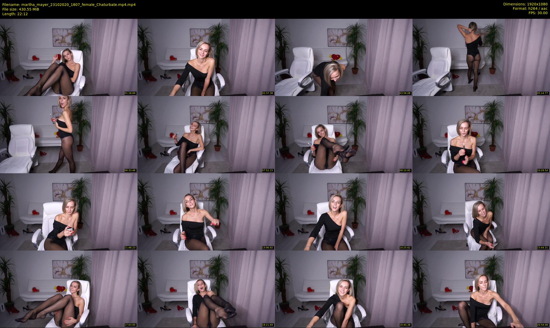 martha_mayer — 23 minute Chaturbate female cam show recording, 1080p, Oct 23, 2020