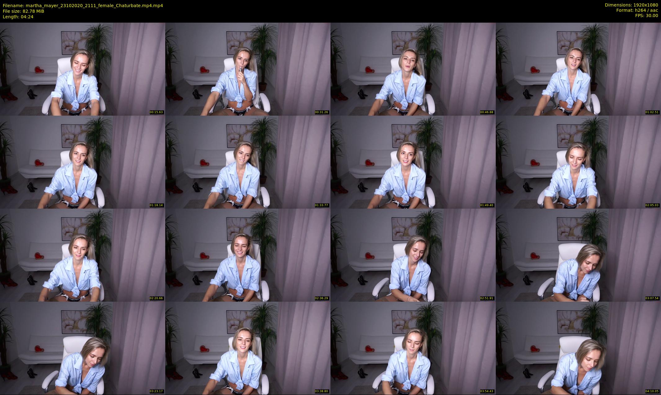 martha_mayer — 5 minute Chaturbate female cam show recording, 1080p, Oct 23, 2020