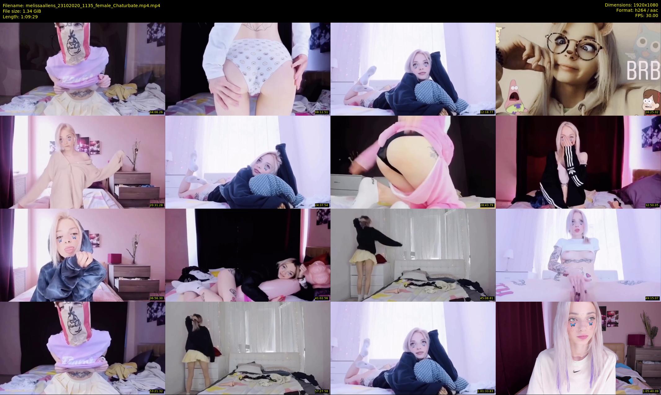 melissaallens — 70 minute Chaturbate female cam show recording, 1080p, Oct 23, 2020