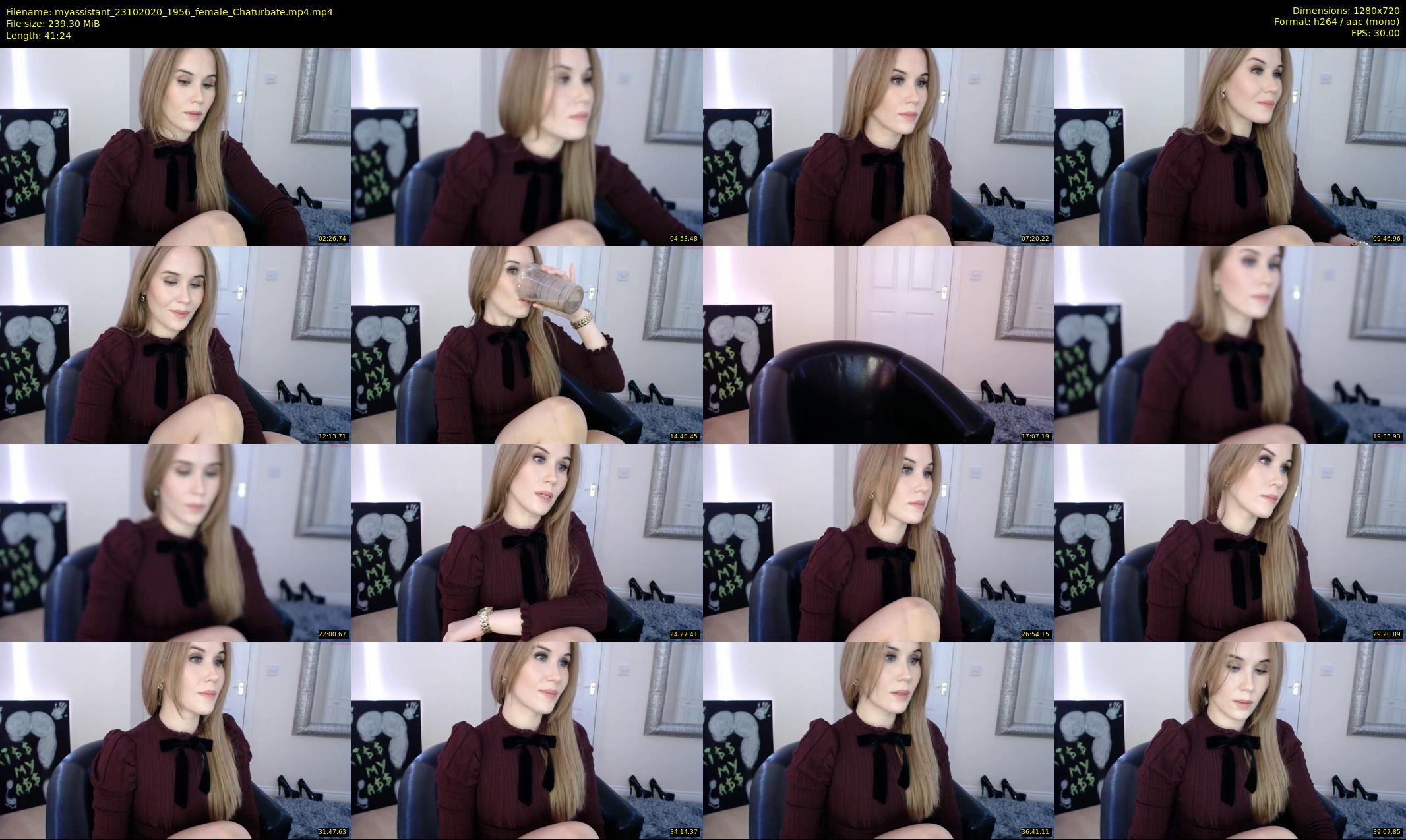myassistant — 42 minute Chaturbate female cam show recording, 720p, Oct 23, 2020