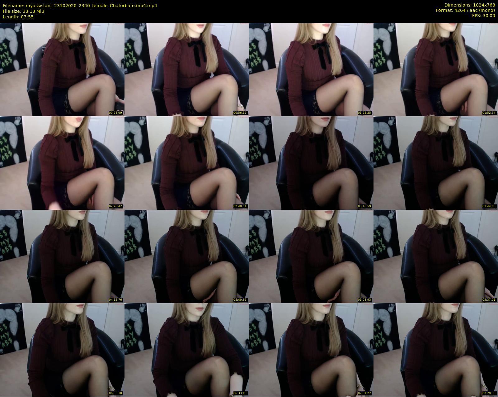 myassistant — 8 minute Chaturbate female cam show recording, 720p, Oct 23, 2020