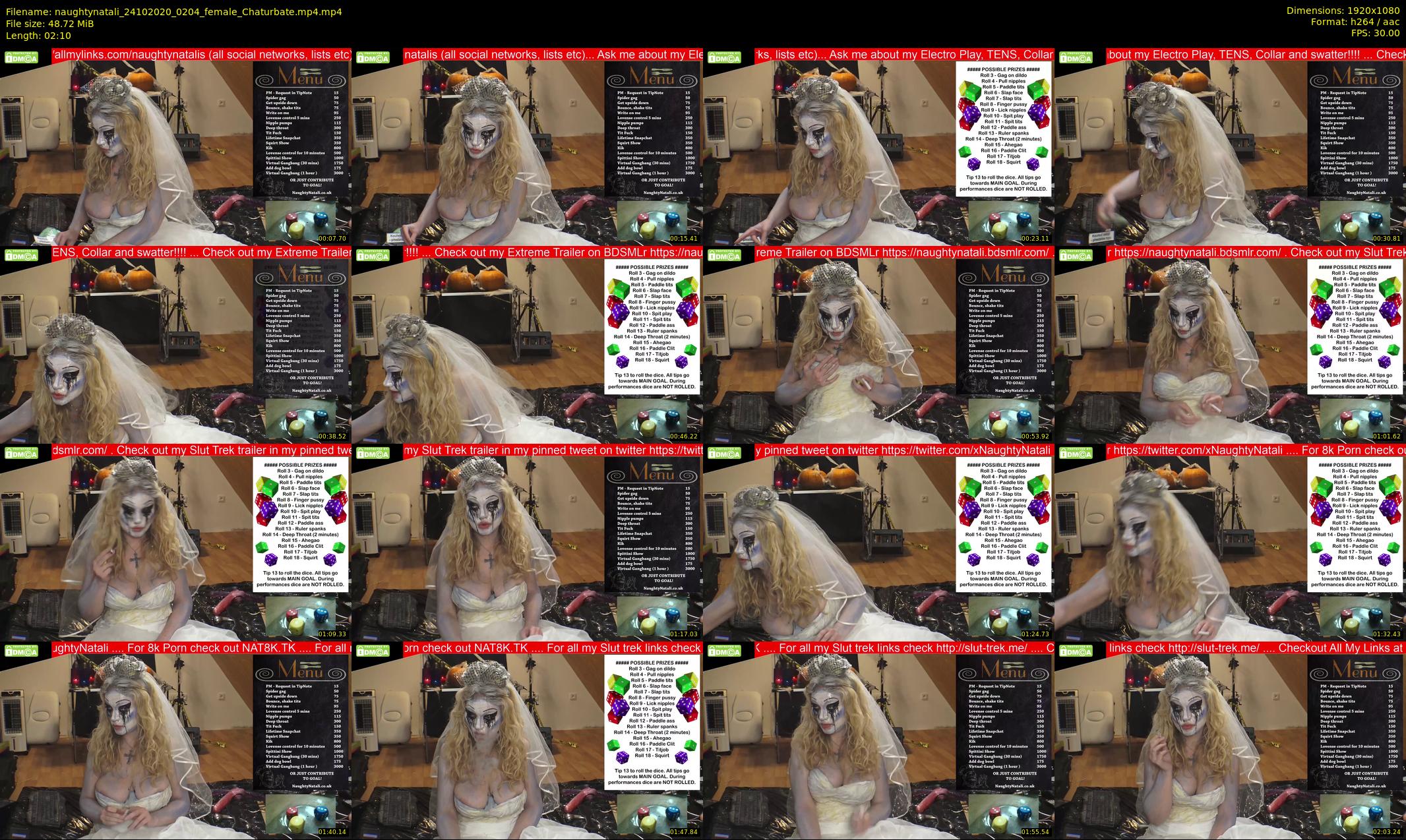 naughtynatali — 3 minute Chaturbate female cam show recording, 1080p, Oct 24, 2020