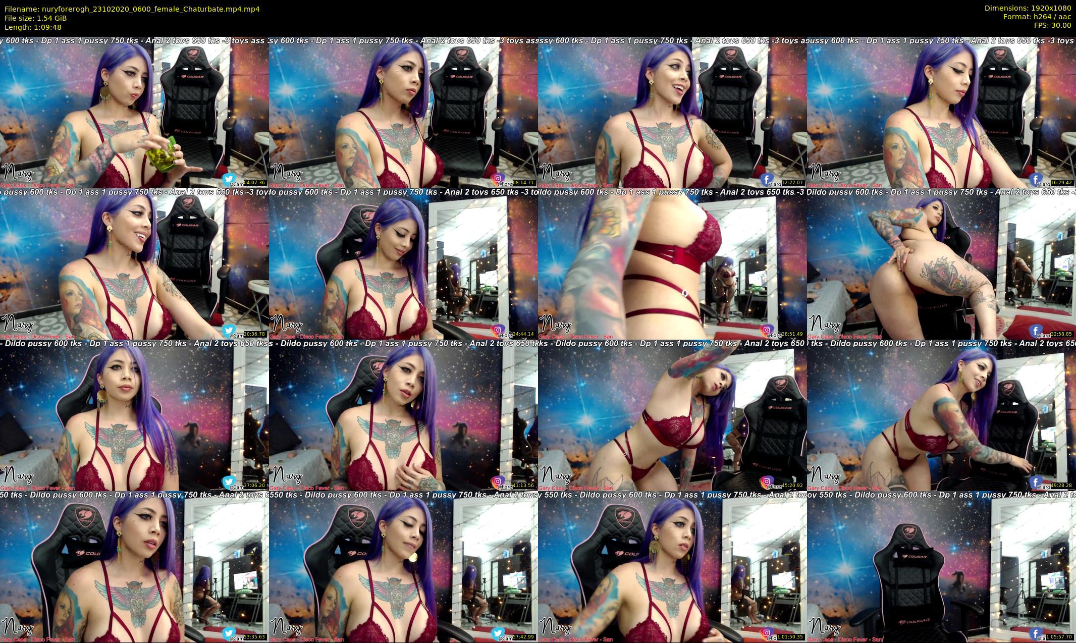 nuryforerogh — 70 minute Chaturbate female cam show recording, 1080p, Oct 23, 2020