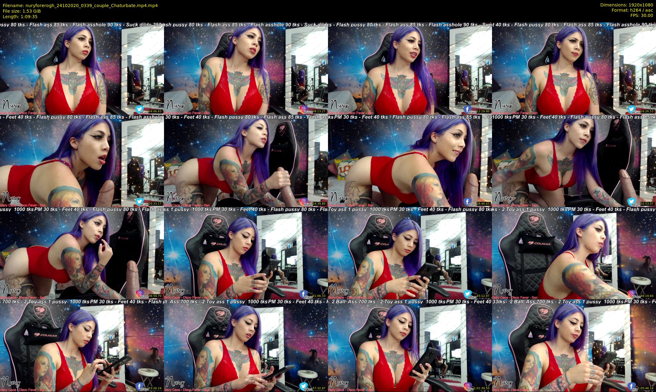 nuryforerogh — 70 minute Chaturbate female cam show recording, 1080p, Oct 24, 2020