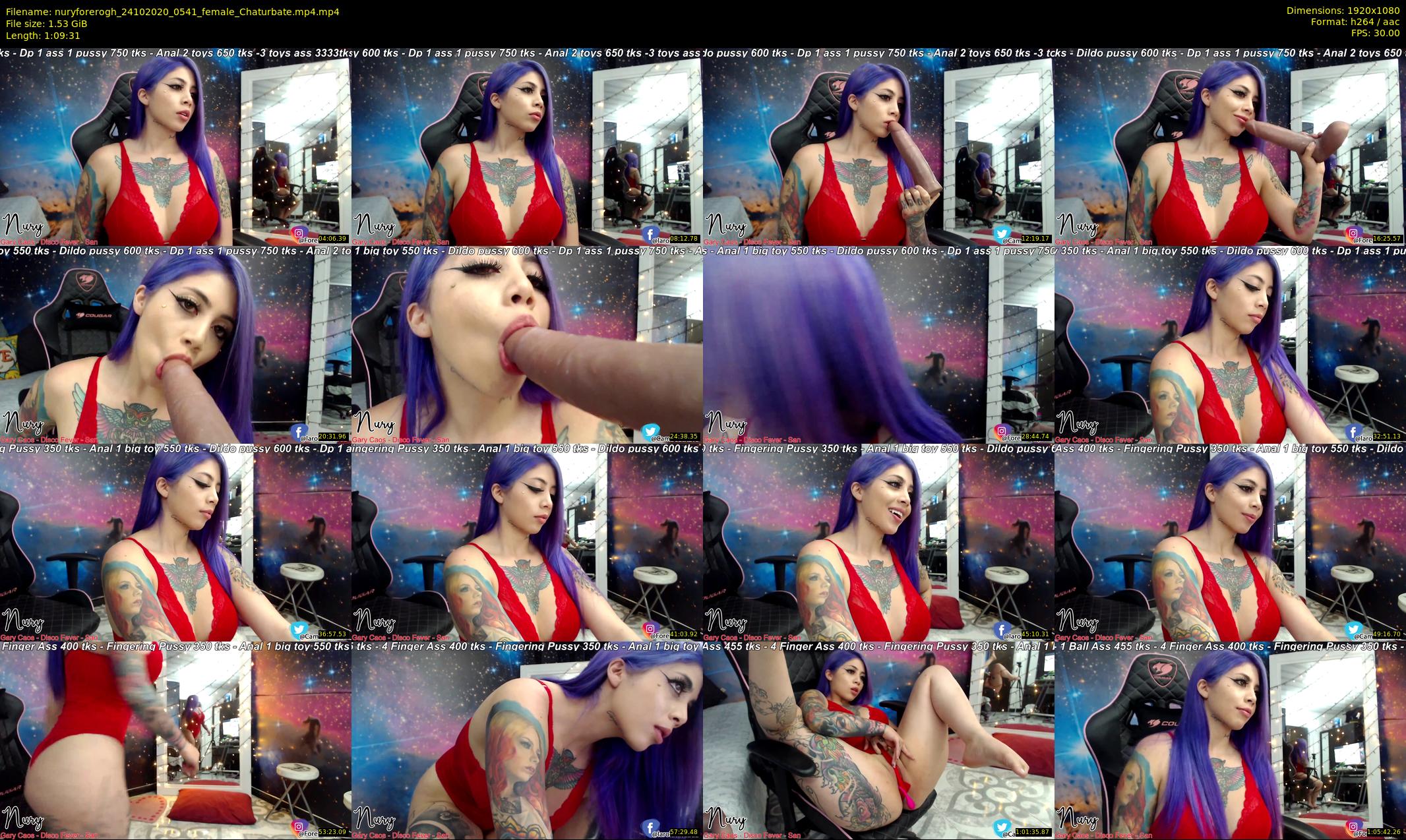 nuryforerogh — 70 minute Chaturbate female cam show recording, 1080p, Oct 24, 2020