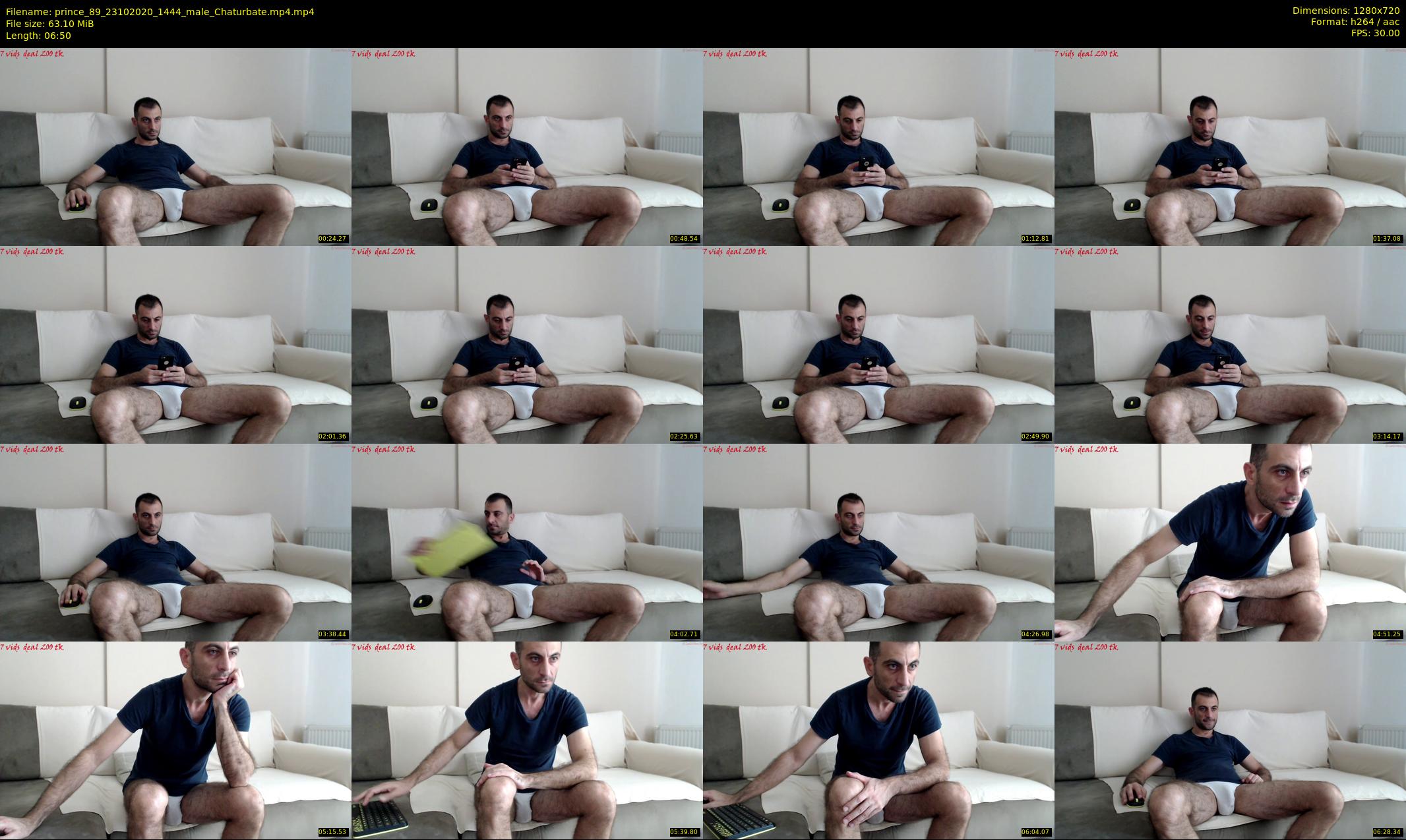 prince_89 — 7 minute Chaturbate male cam show recording, 720p, Oct 23, 2020