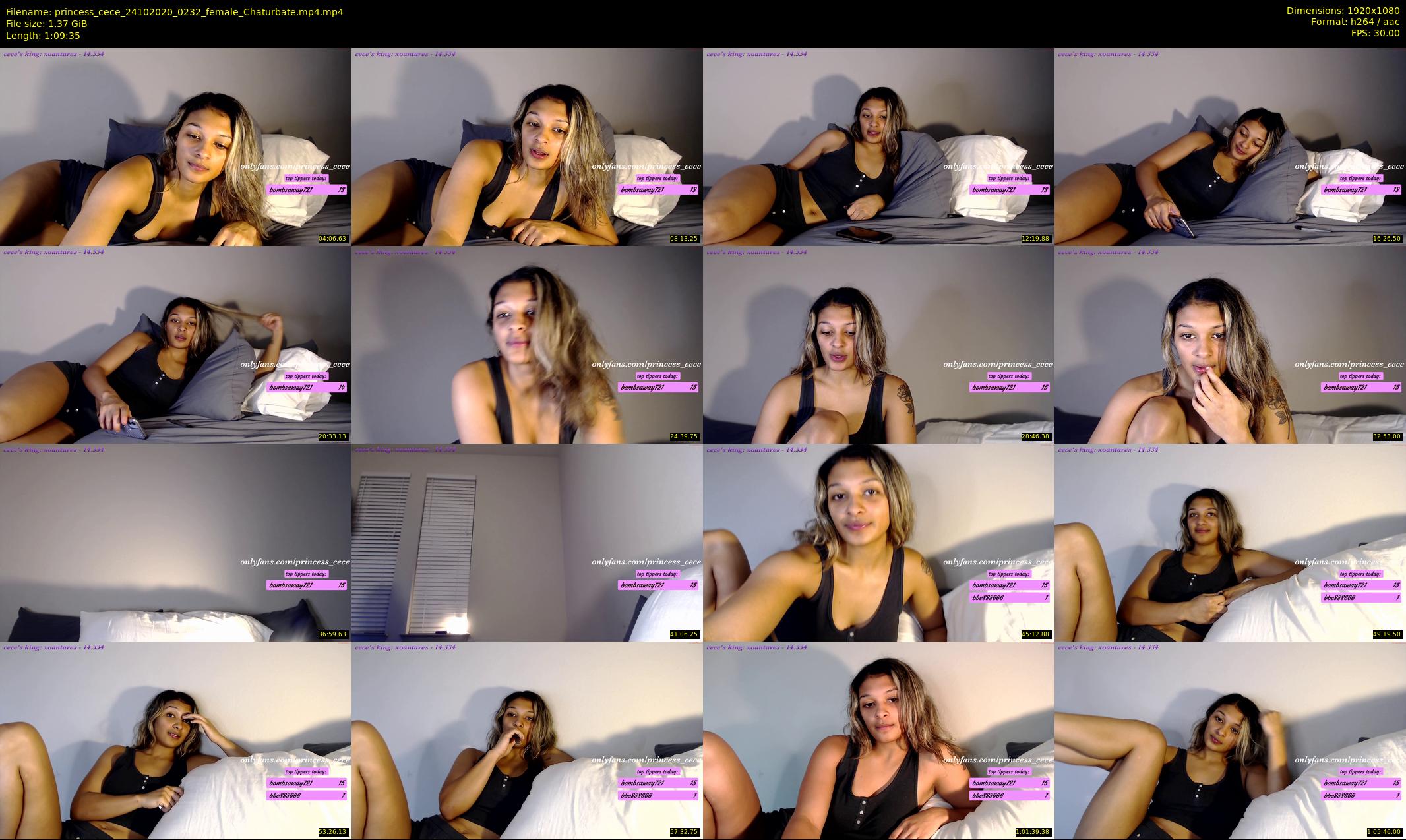 princess_cece — 70 minute Chaturbate female cam show recording, 1080p, Oct 24, 2020