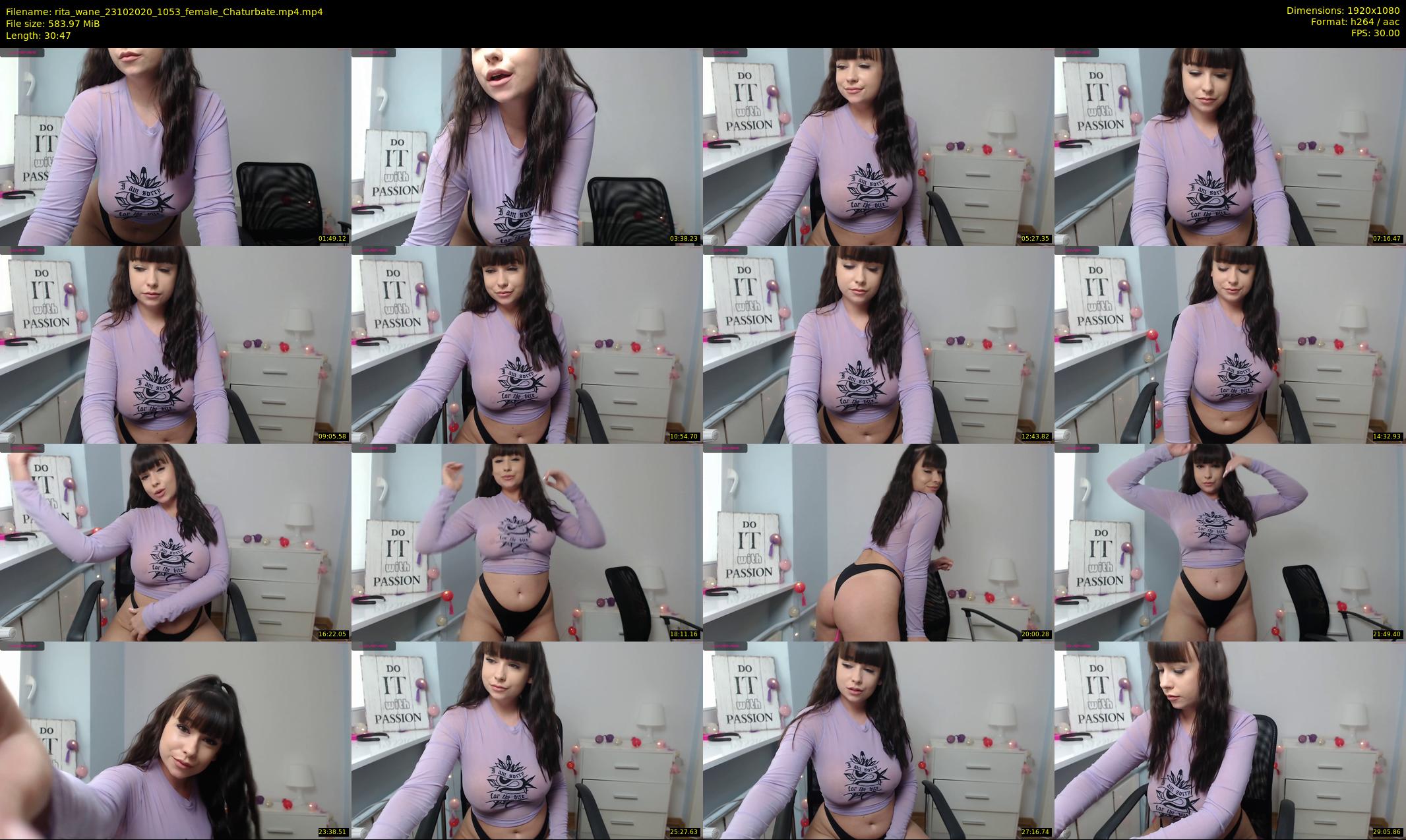 rita_wane — 31 minute Chaturbate female cam show recording, 1080p, Oct 23, 2020
