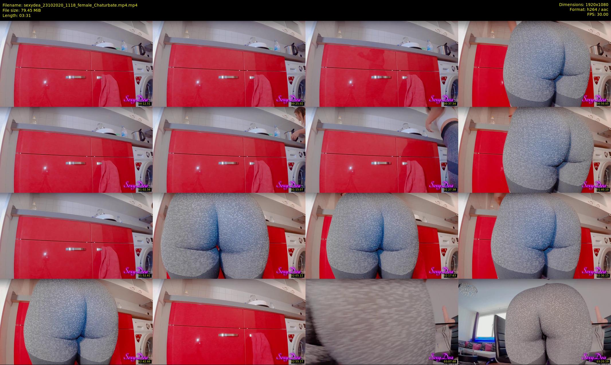 sexydea — 4 minute Chaturbate female cam show recording, 1080p, Oct 23, 2020
