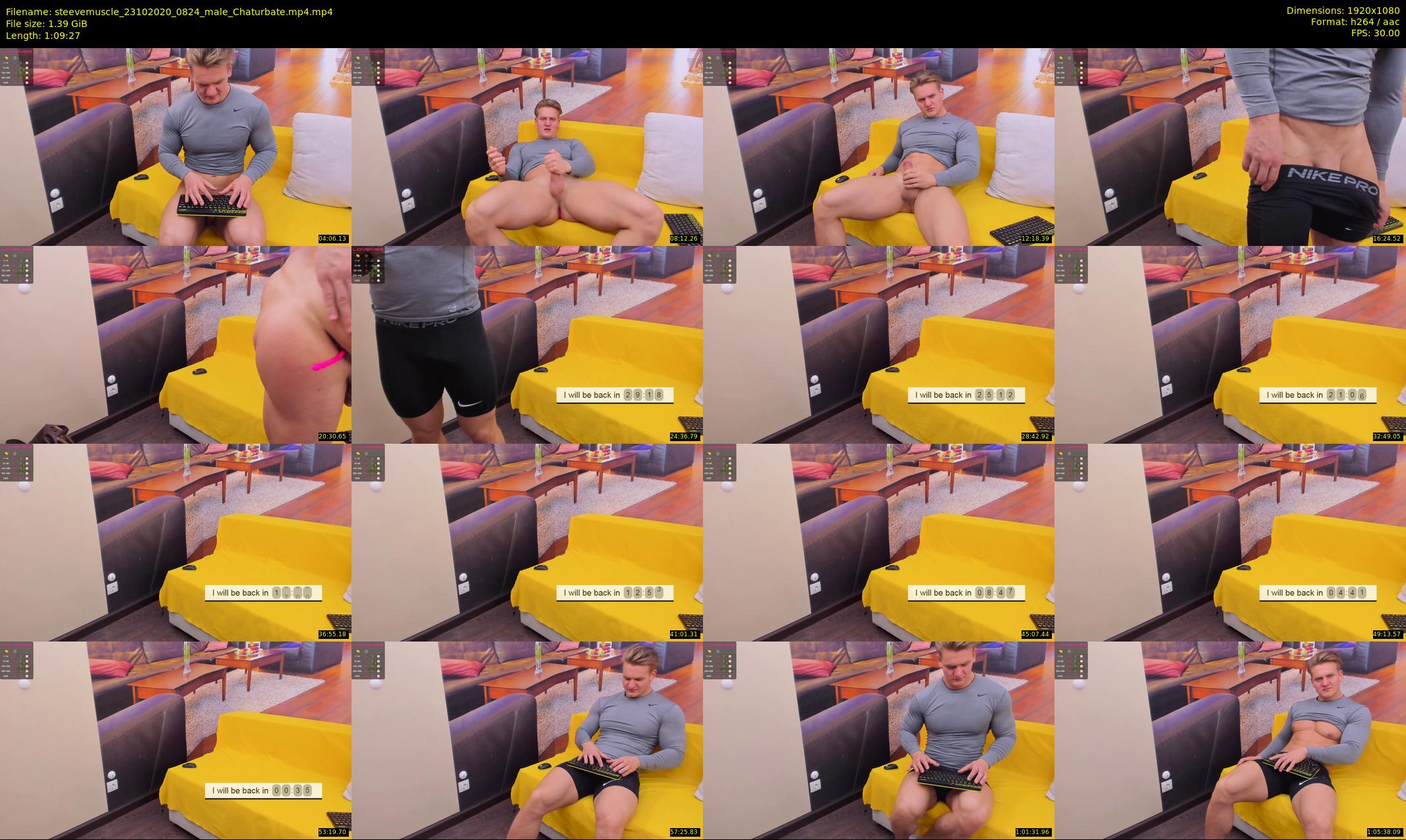 steevemuscle — 70 minute Chaturbate male cam show recording, 1080p, Oct 23, 2020