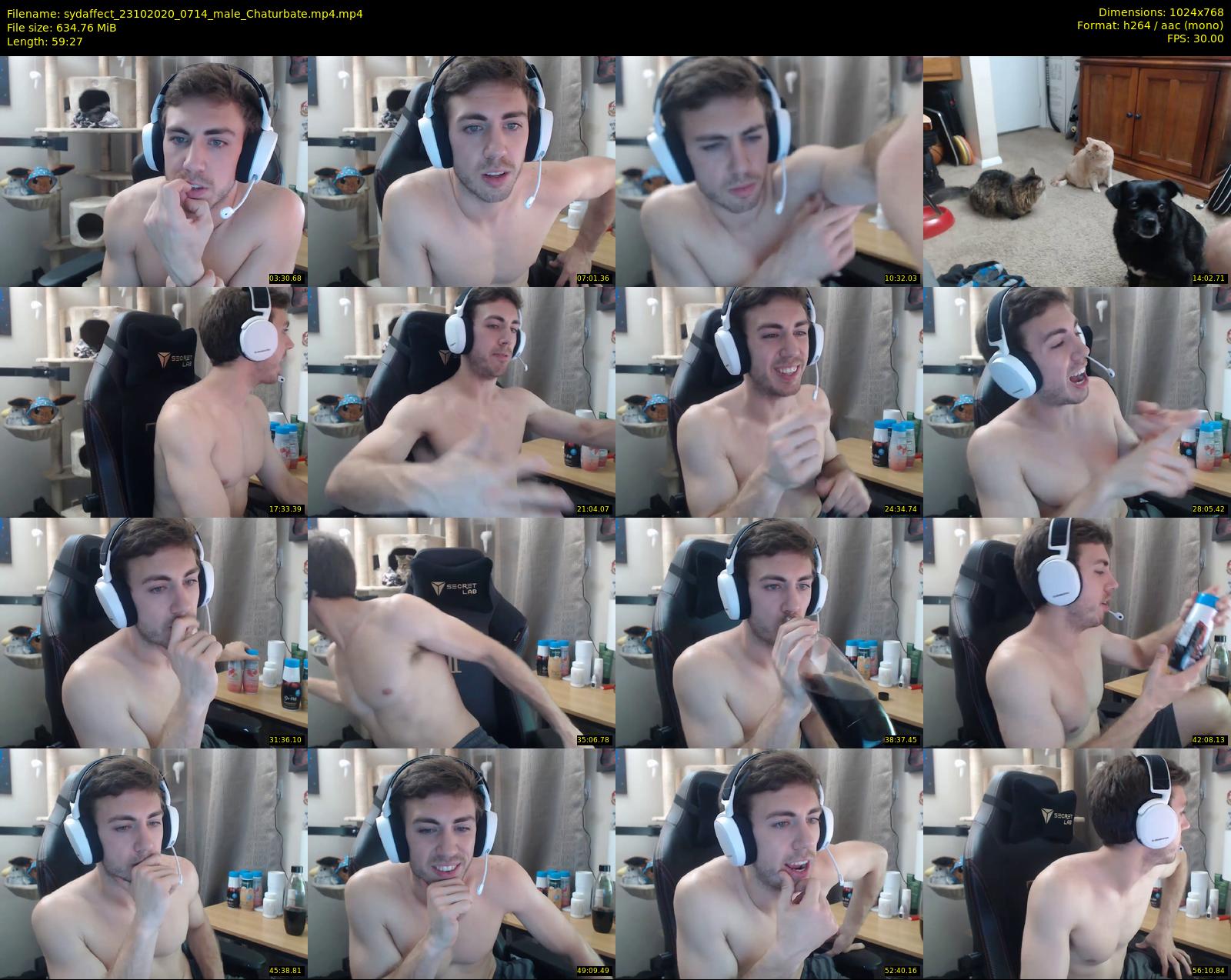 sydaffect — 60 minute Chaturbate male cam show recording, 720p, Oct 23, 2020