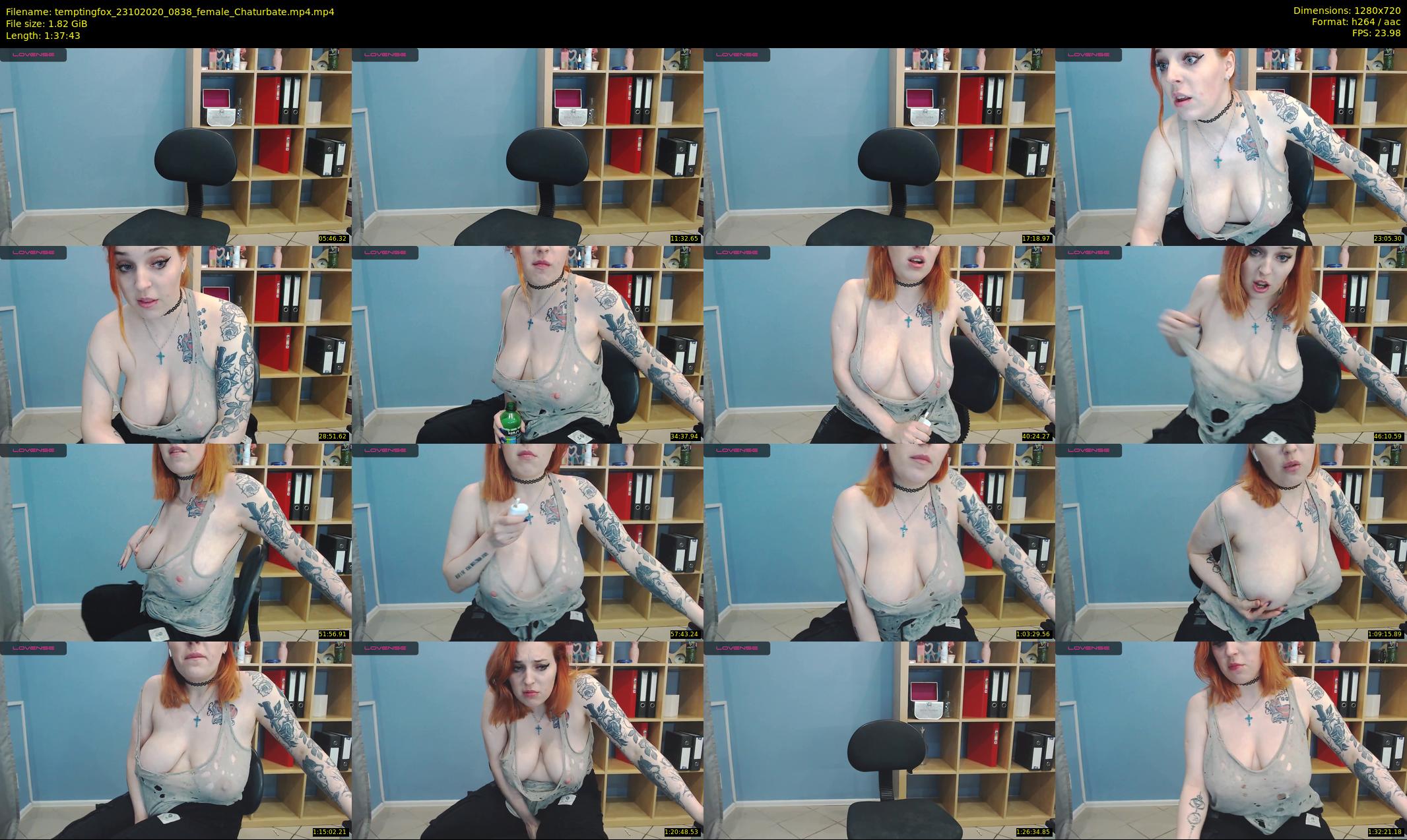 temptingfox — 98 minute Chaturbate female cam show recording, 720p, Oct 23, 2020