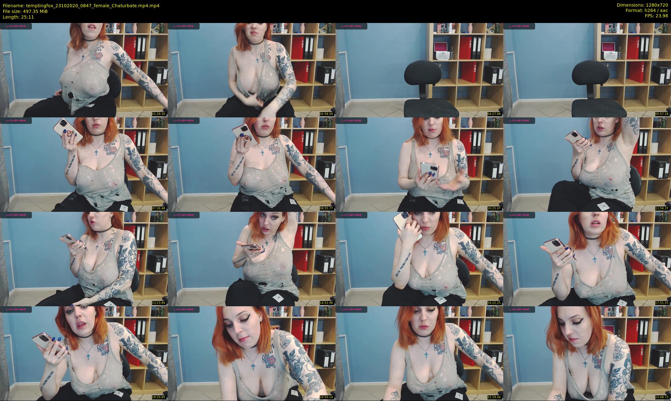 temptingfox — 26 minute Chaturbate female cam show recording, 720p, Oct 23, 2020