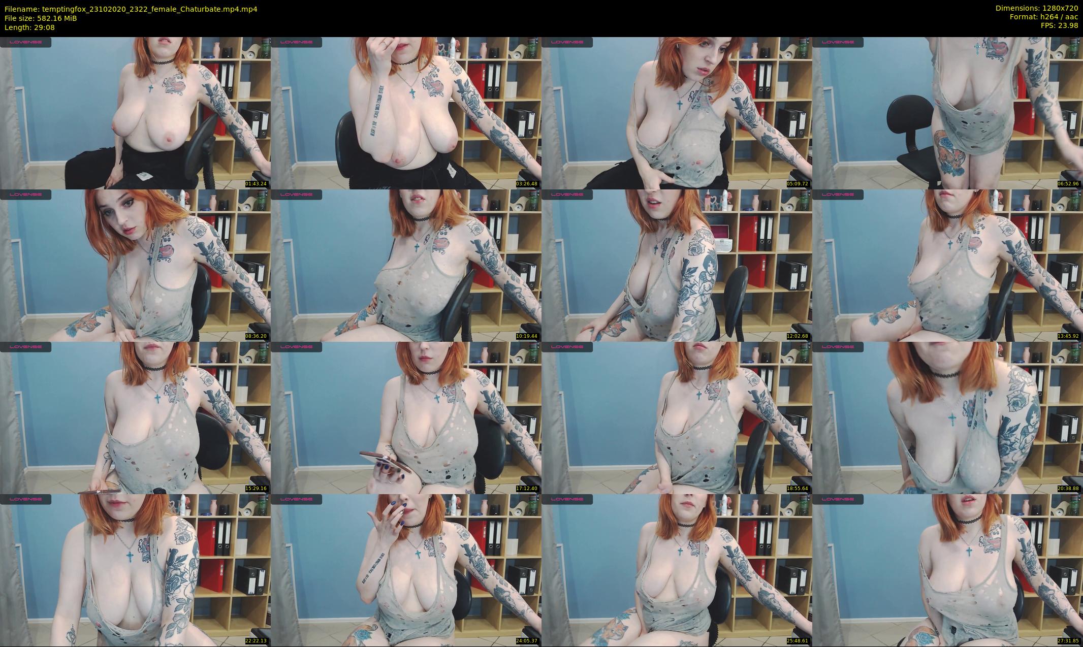 temptingfox — 30 minute Chaturbate female cam show recording, 720p, Oct 23, 2020