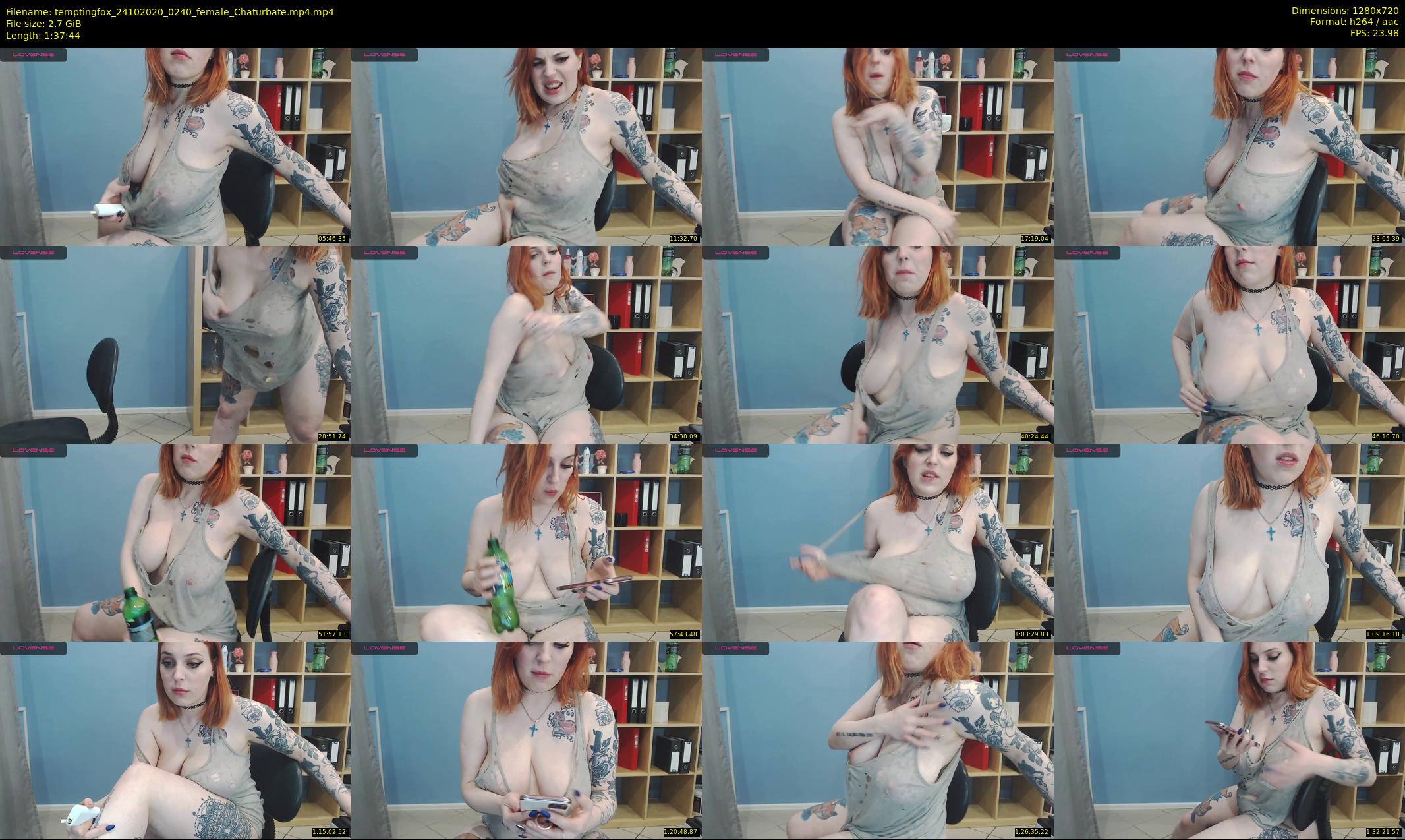 temptingfox — 98 minute Chaturbate female cam show recording, 720p, Oct 24, 2020