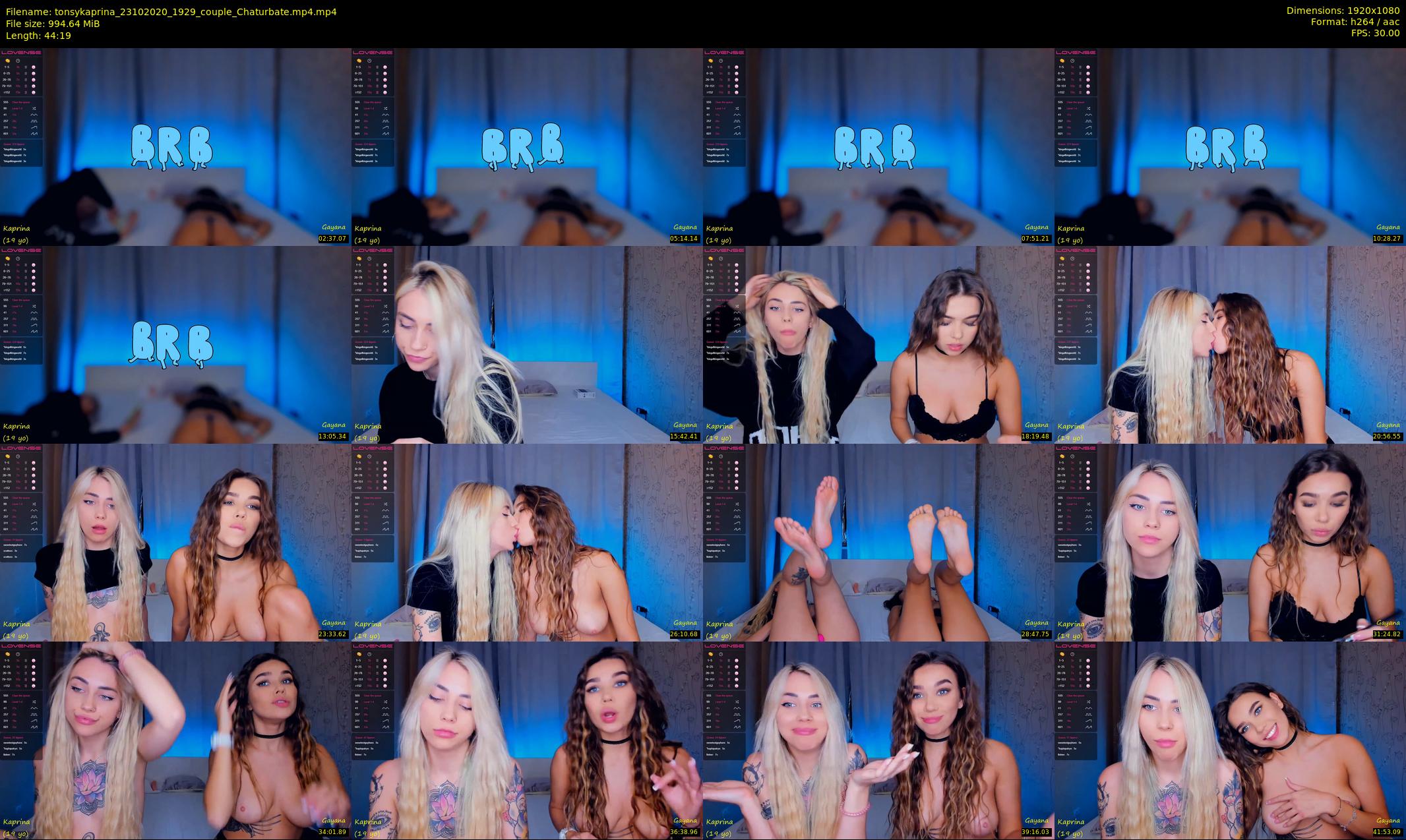 tonsykaprina — 45 minute Chaturbate couple cam show recording, 1080p, Oct 23, 2020